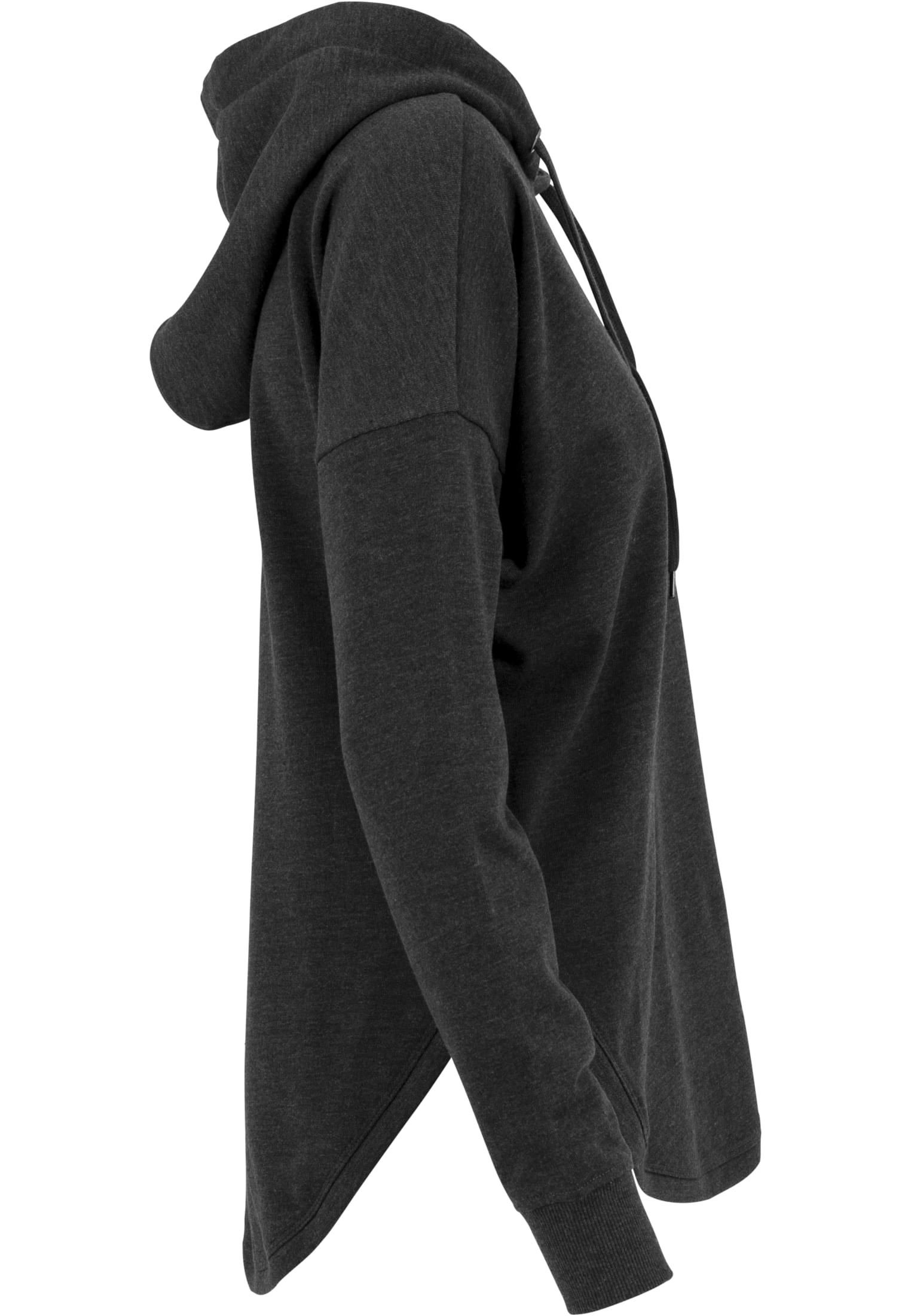 Ladies Oversized Terry Hoody | charcoal