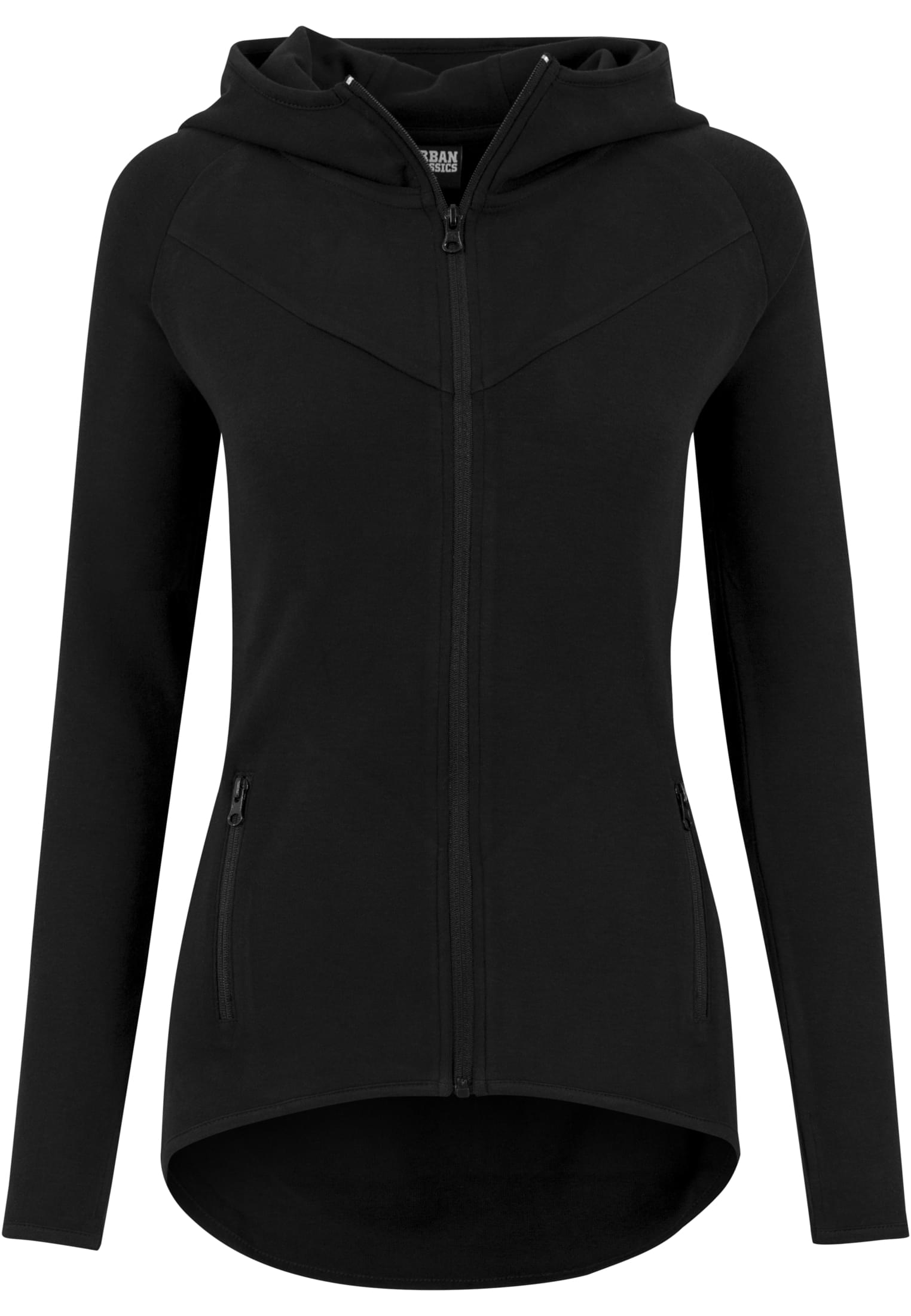 Ladies Athletic Interlock Zip Hoody | black