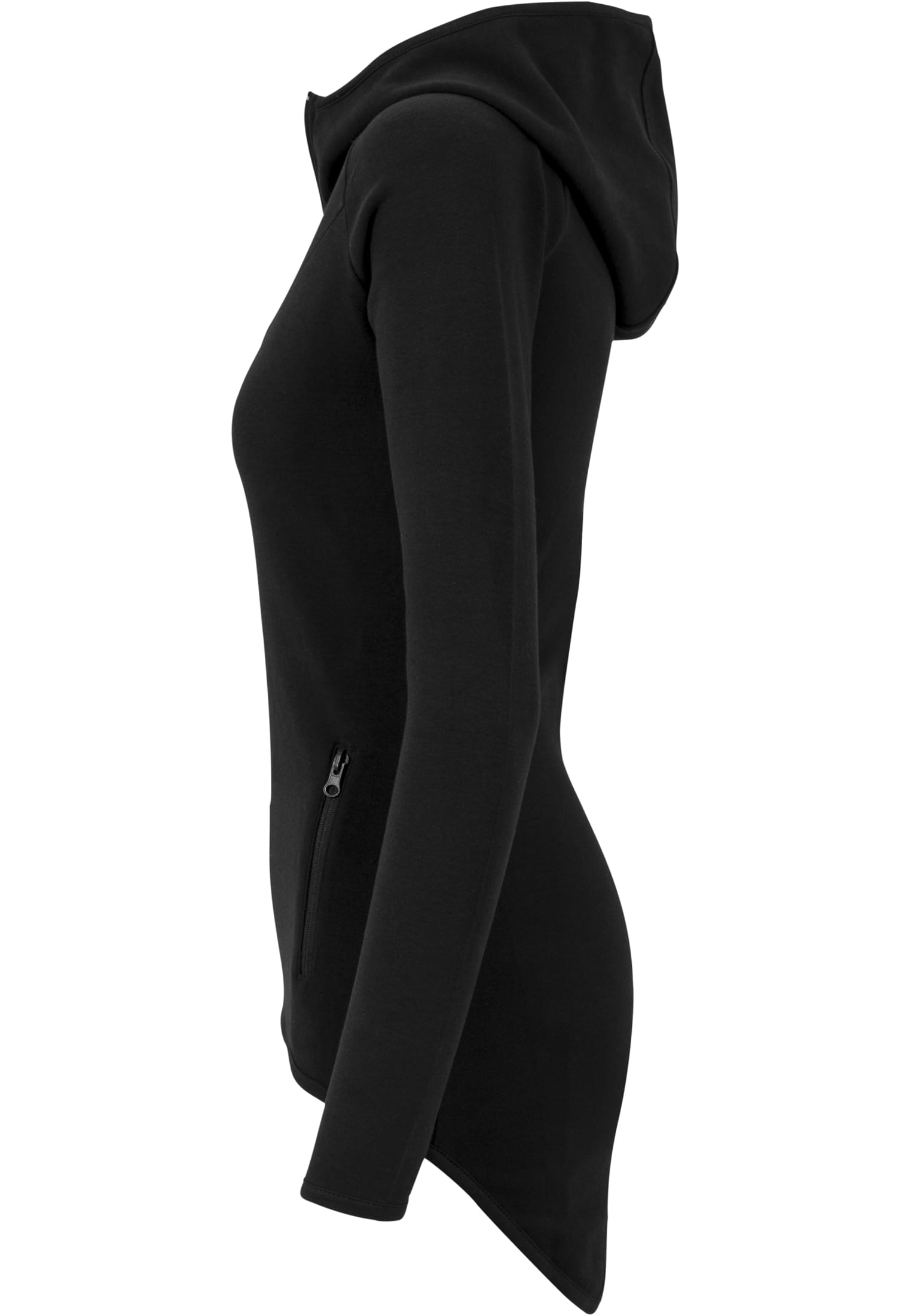 Ladies Athletic Interlock Zip Hoody | black