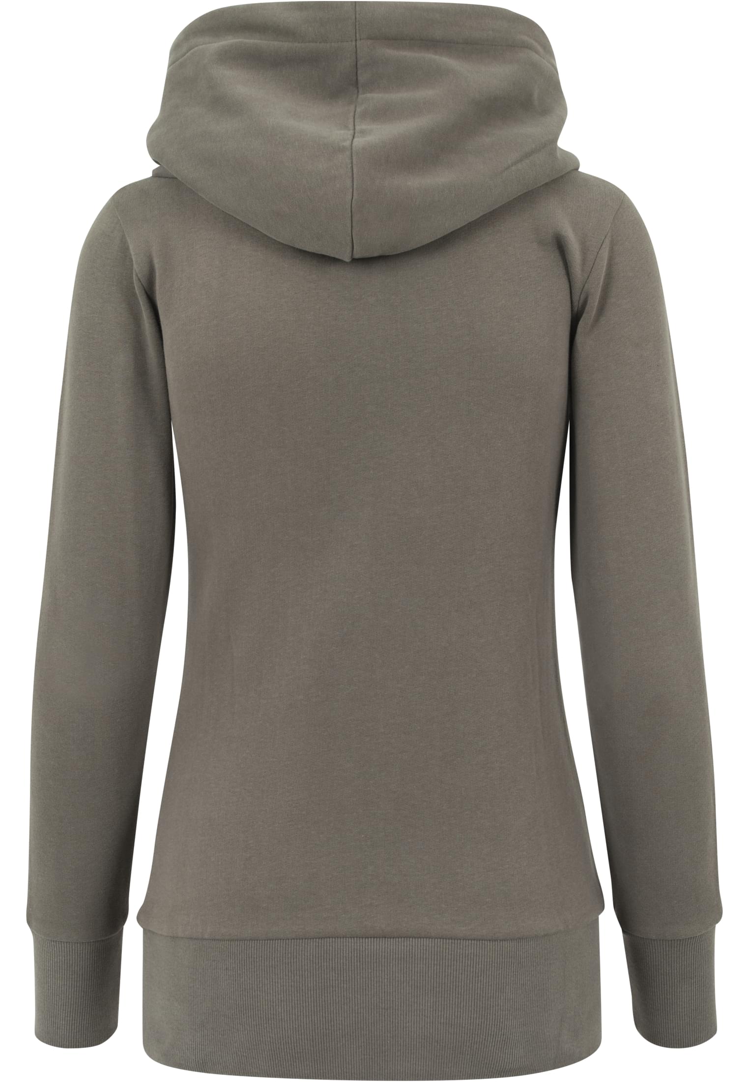 Ladies Long Logopatch Hoody | olive