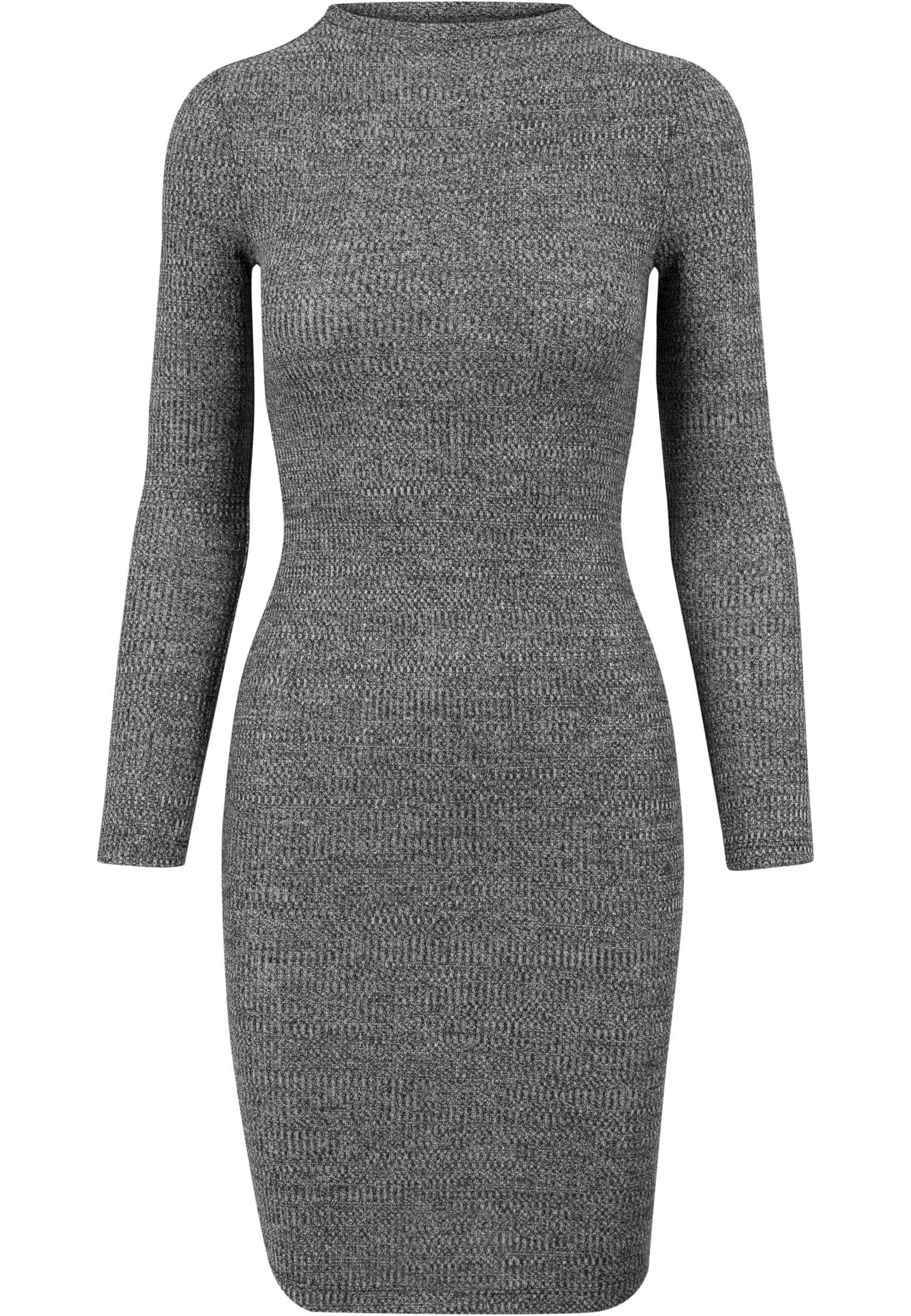 Ladies Rib Dress | charcoal