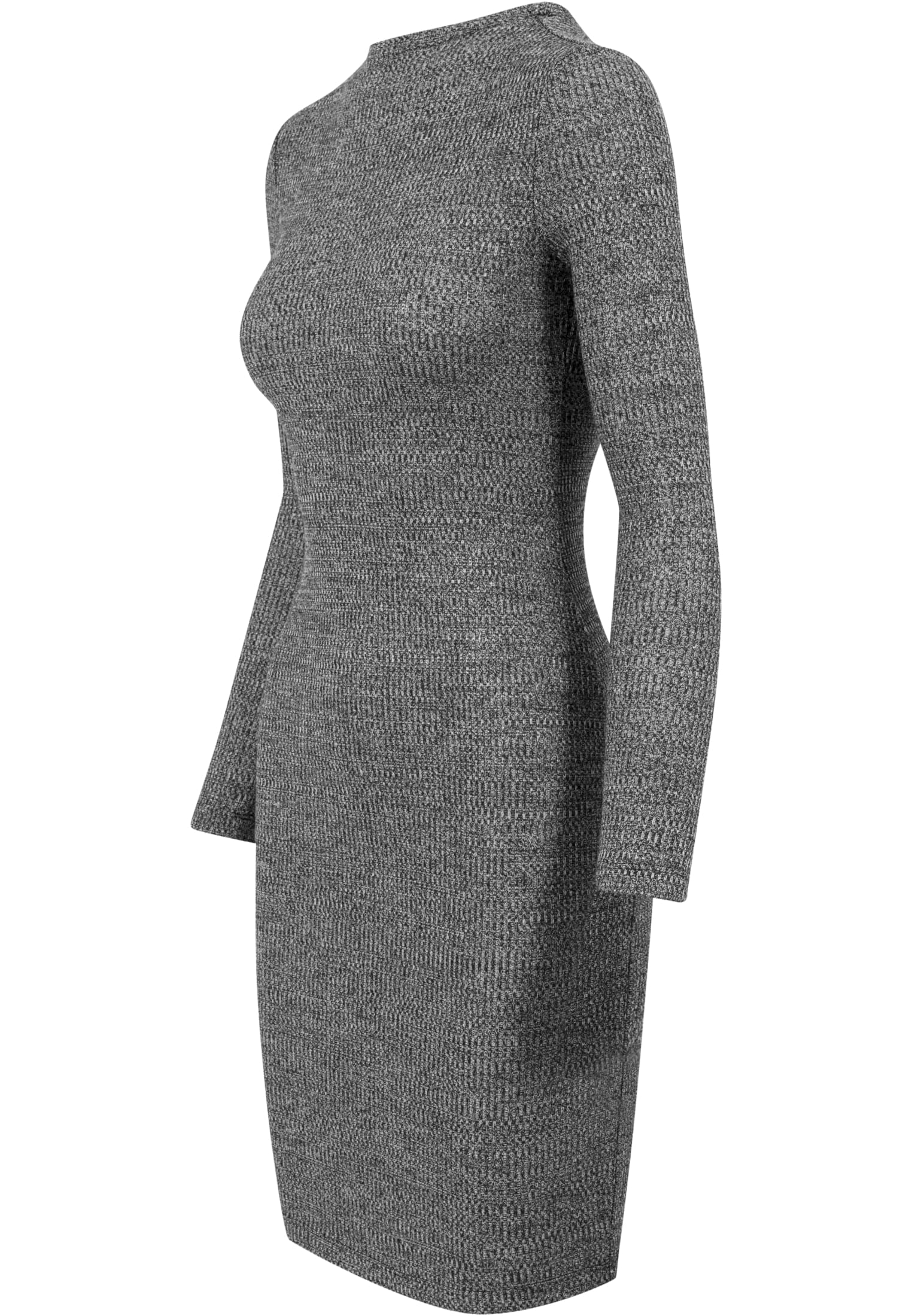 Ladies Rib Dress | charcoal