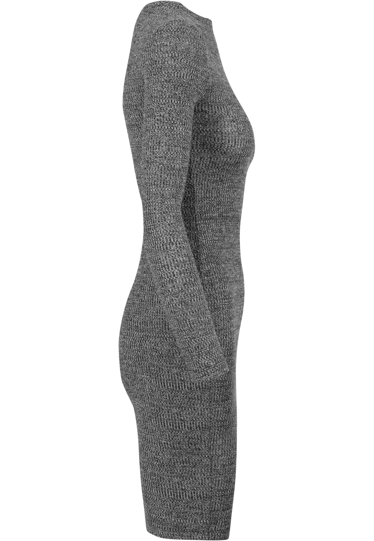 Ladies Rib Dress | charcoal