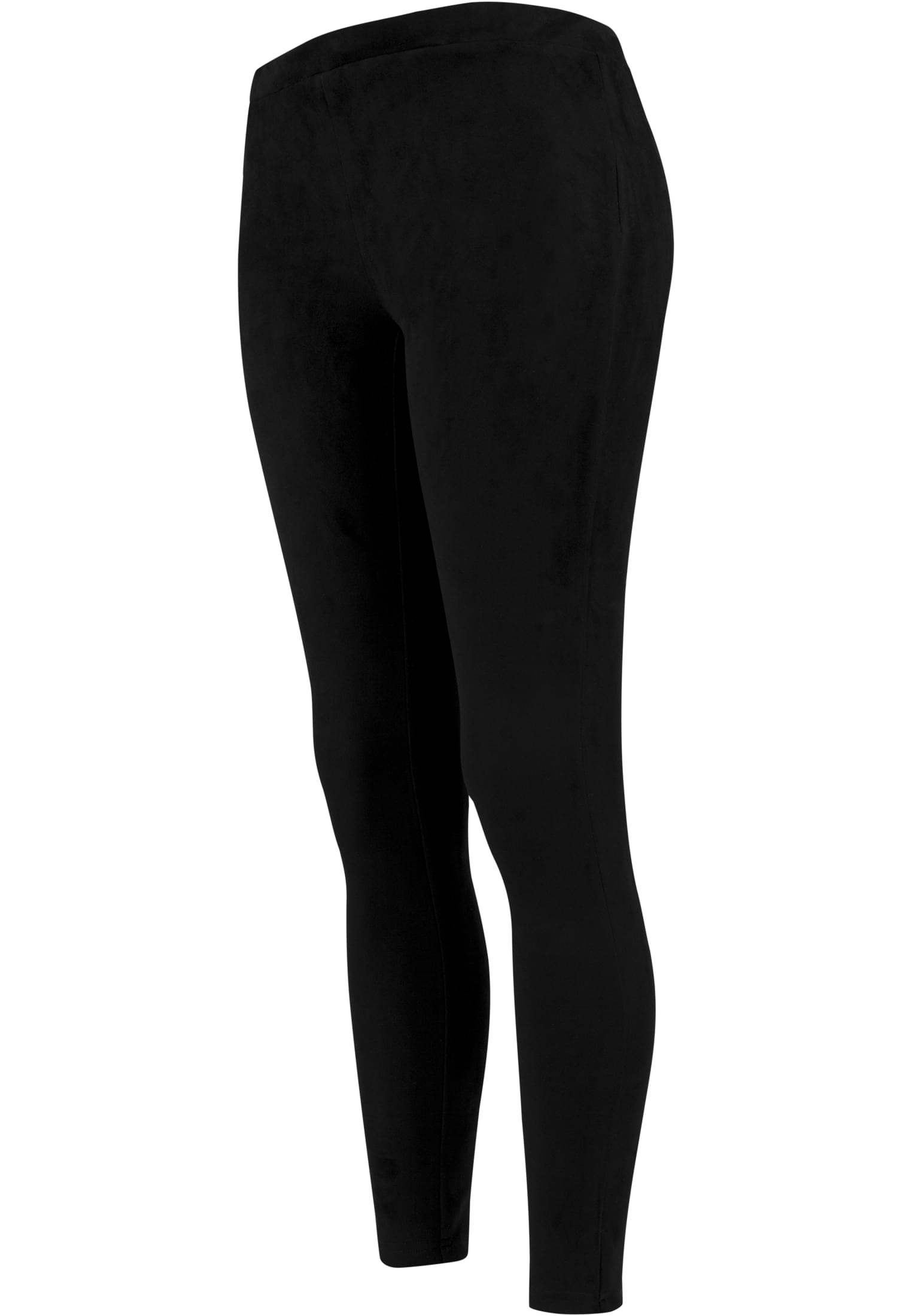 Ladies Imitation Suede Leggings | black