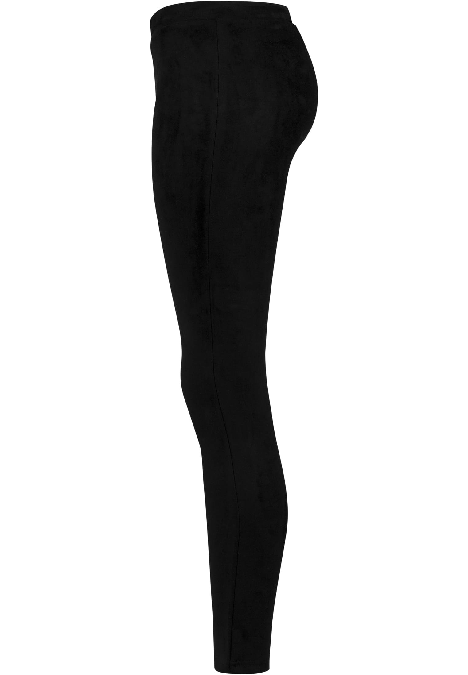 Ladies Imitation Suede Leggings | black