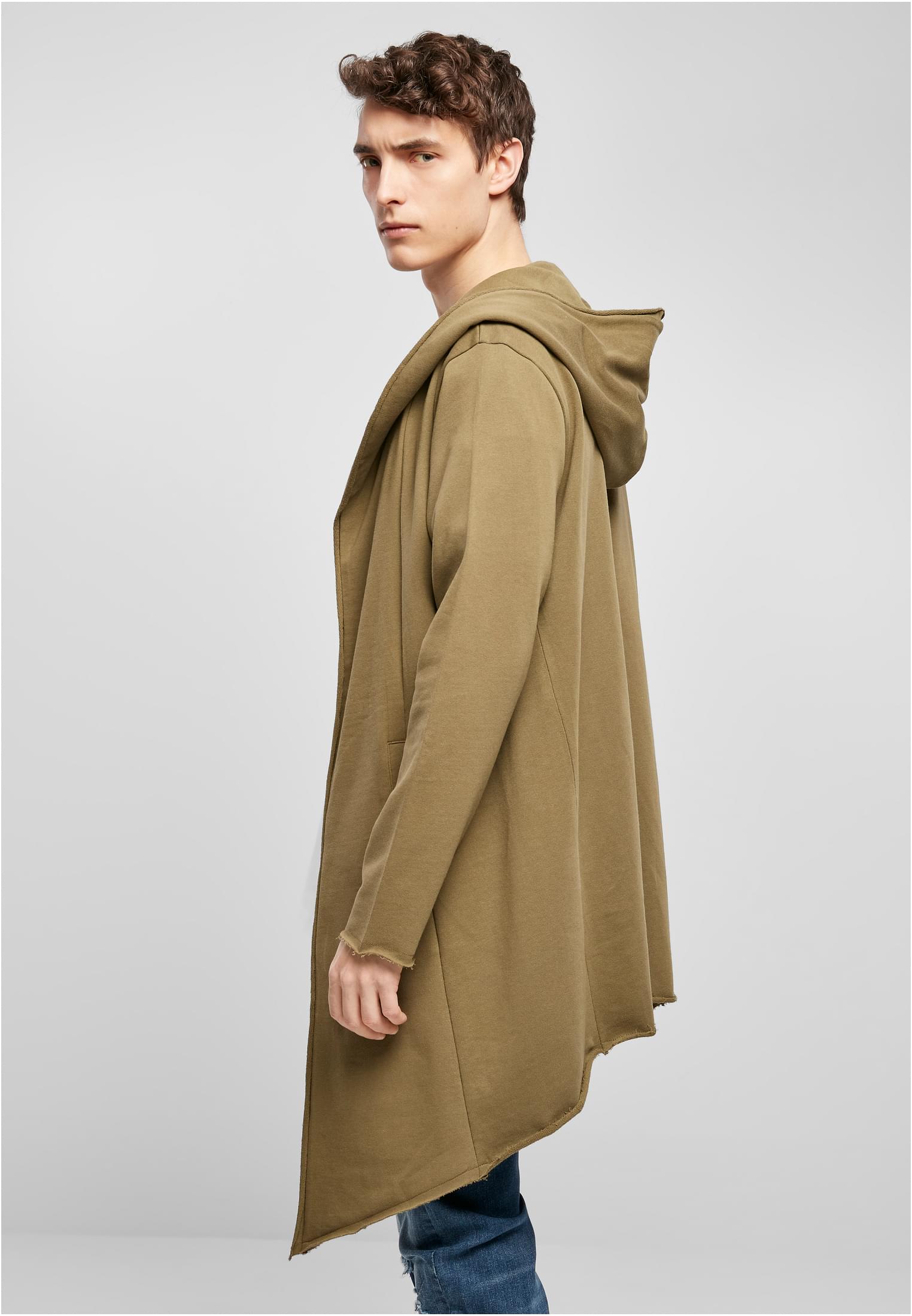 Long Hooded Open Edge Cardigan | tiniolive