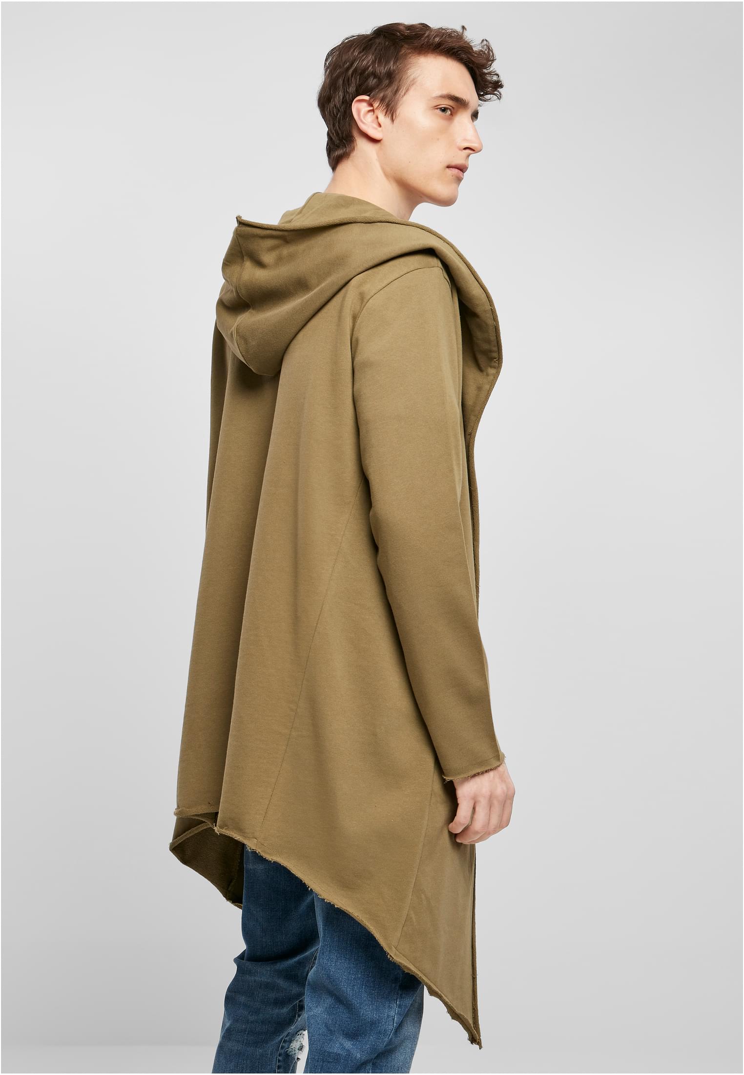 Long Hooded Open Edge Cardigan | tiniolive