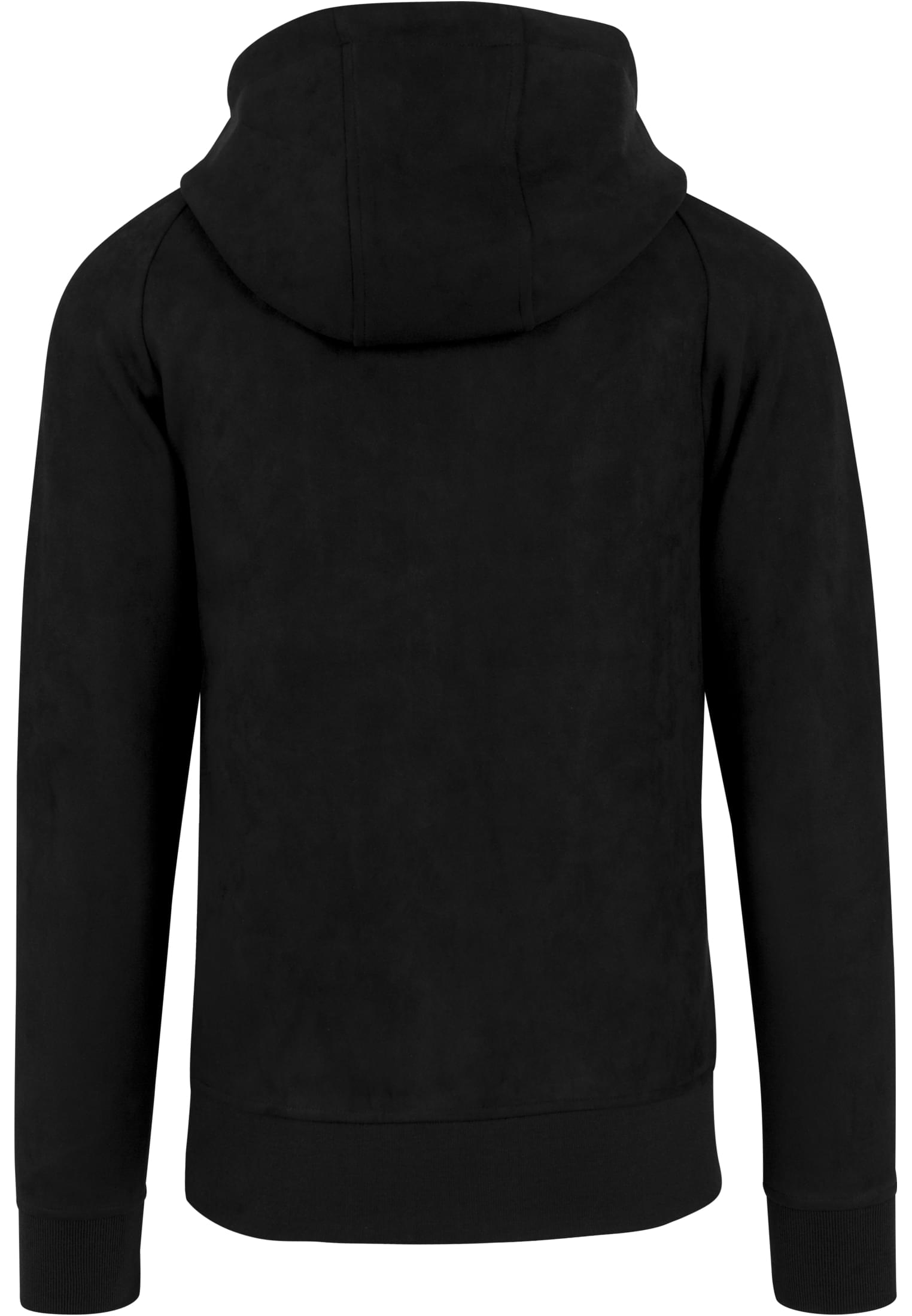 Imitation Suede Hoody | black