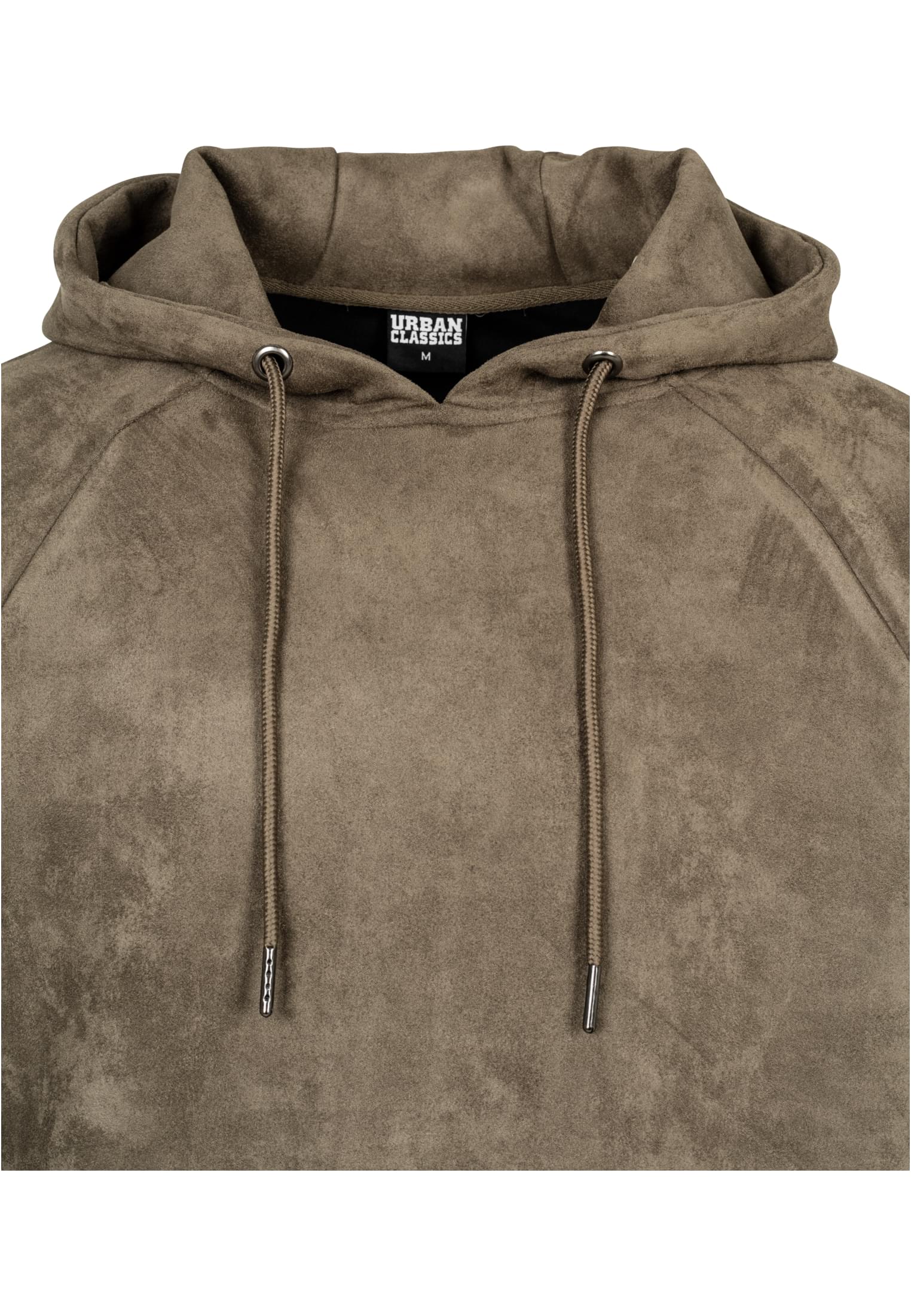 Imitation Suede Hoody | olive