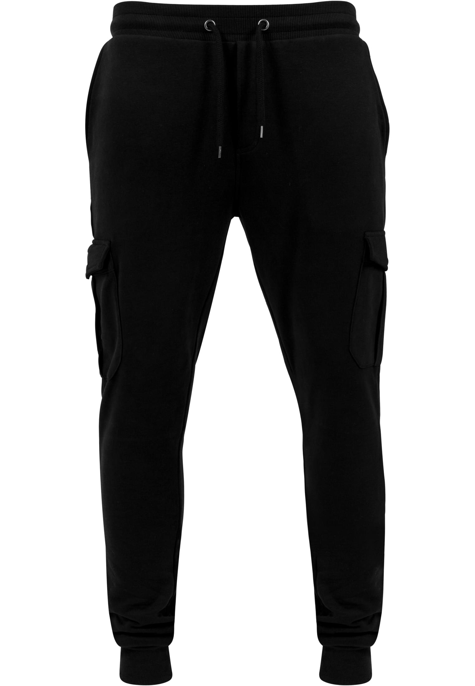 Fitted Cargo Sweatpants | black