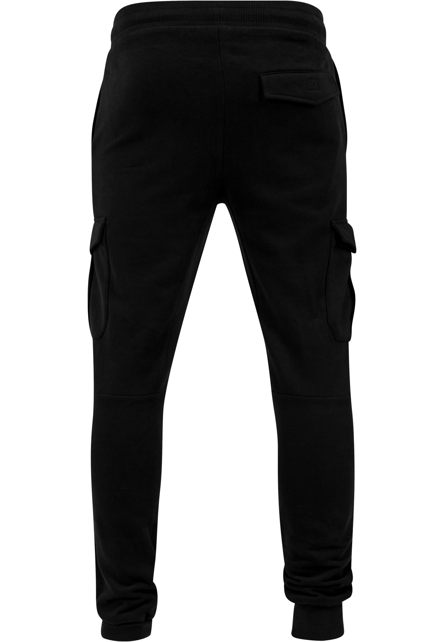 Fitted Cargo Sweatpants | black