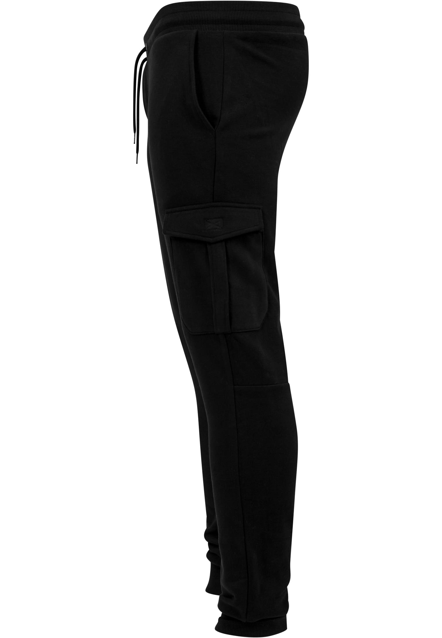 Fitted Cargo Sweatpants | black