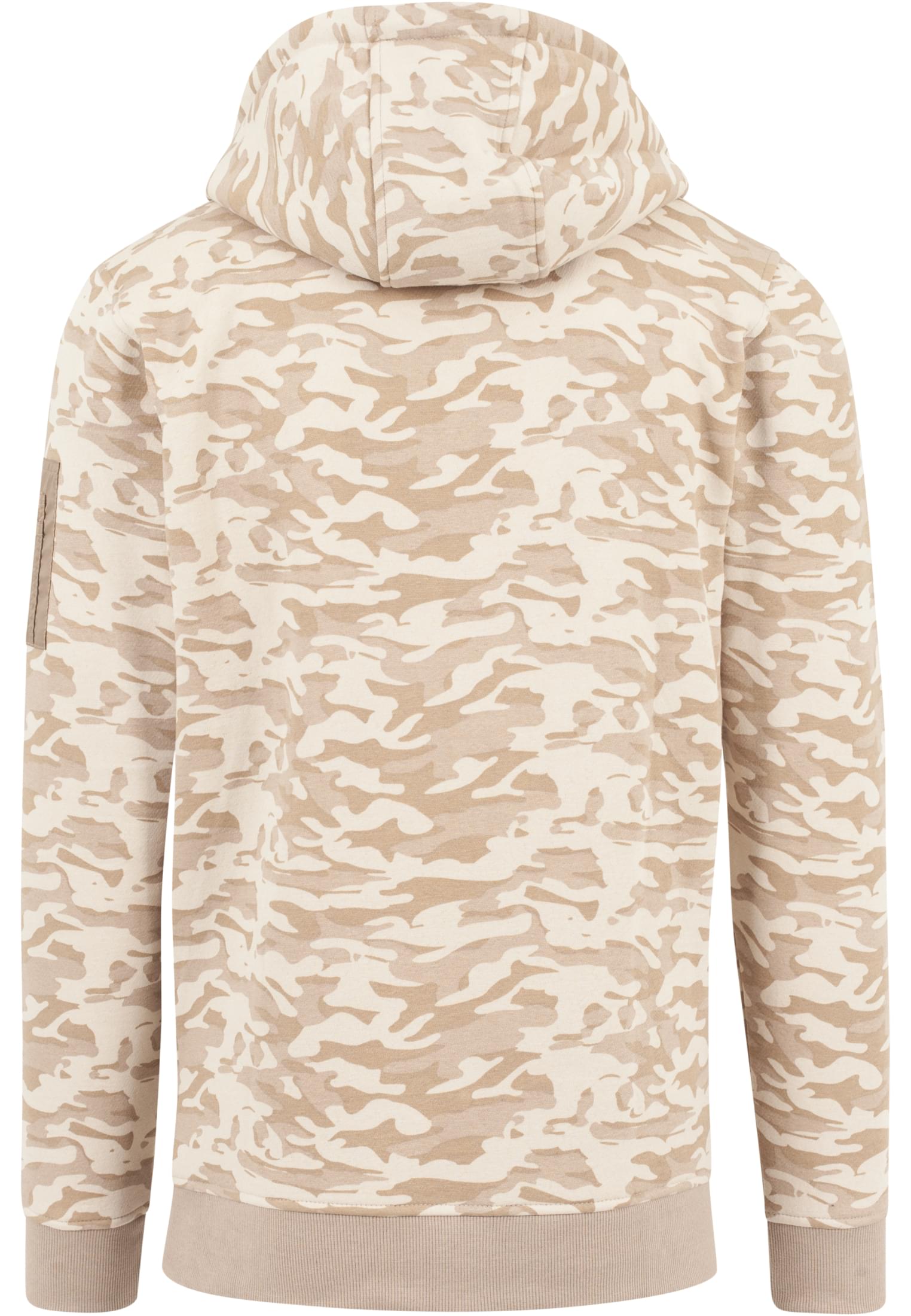 Sweat Camo Bomber Hoody | beige camo