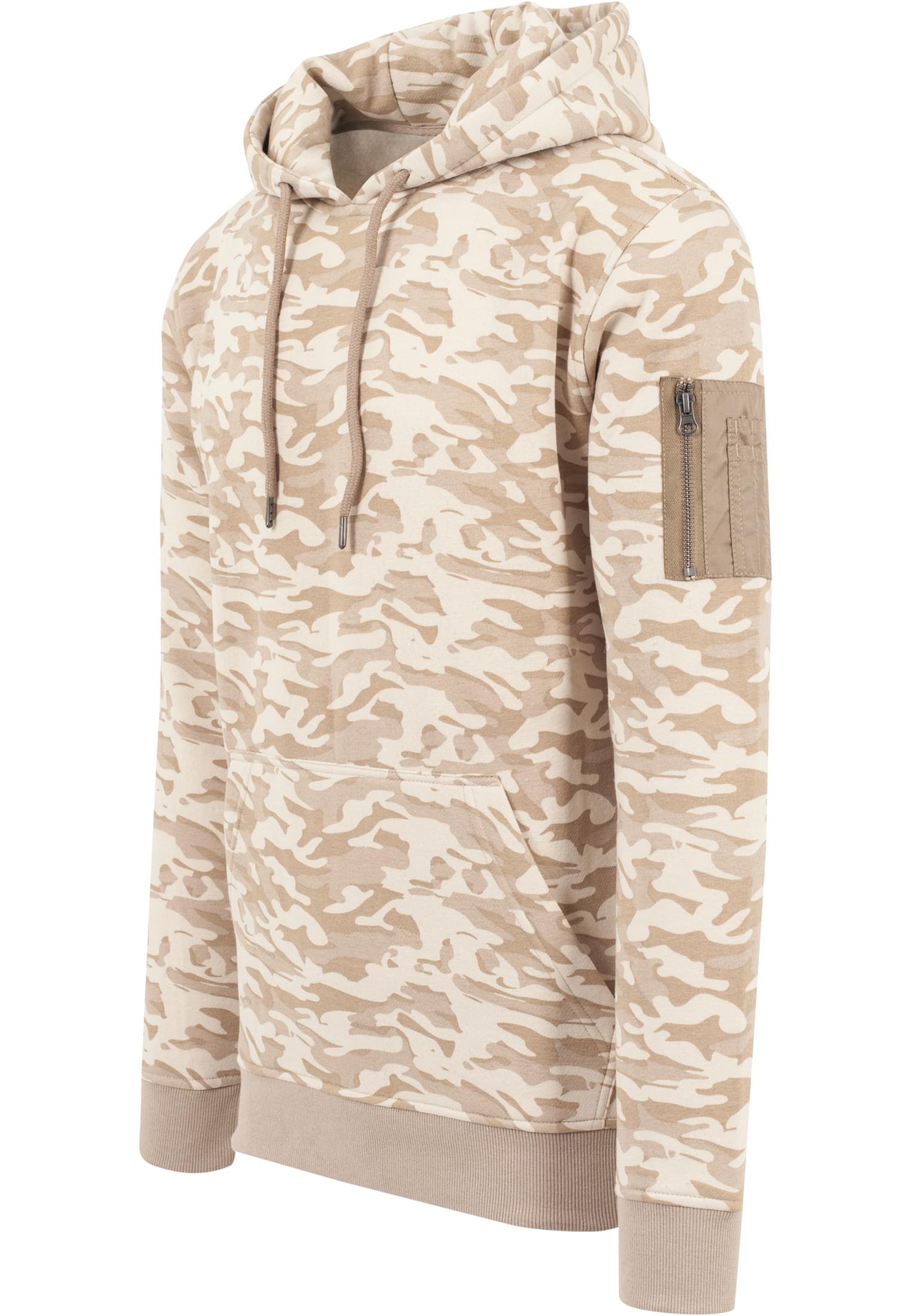 Sweat Camo Bomber Hoody | beige camo