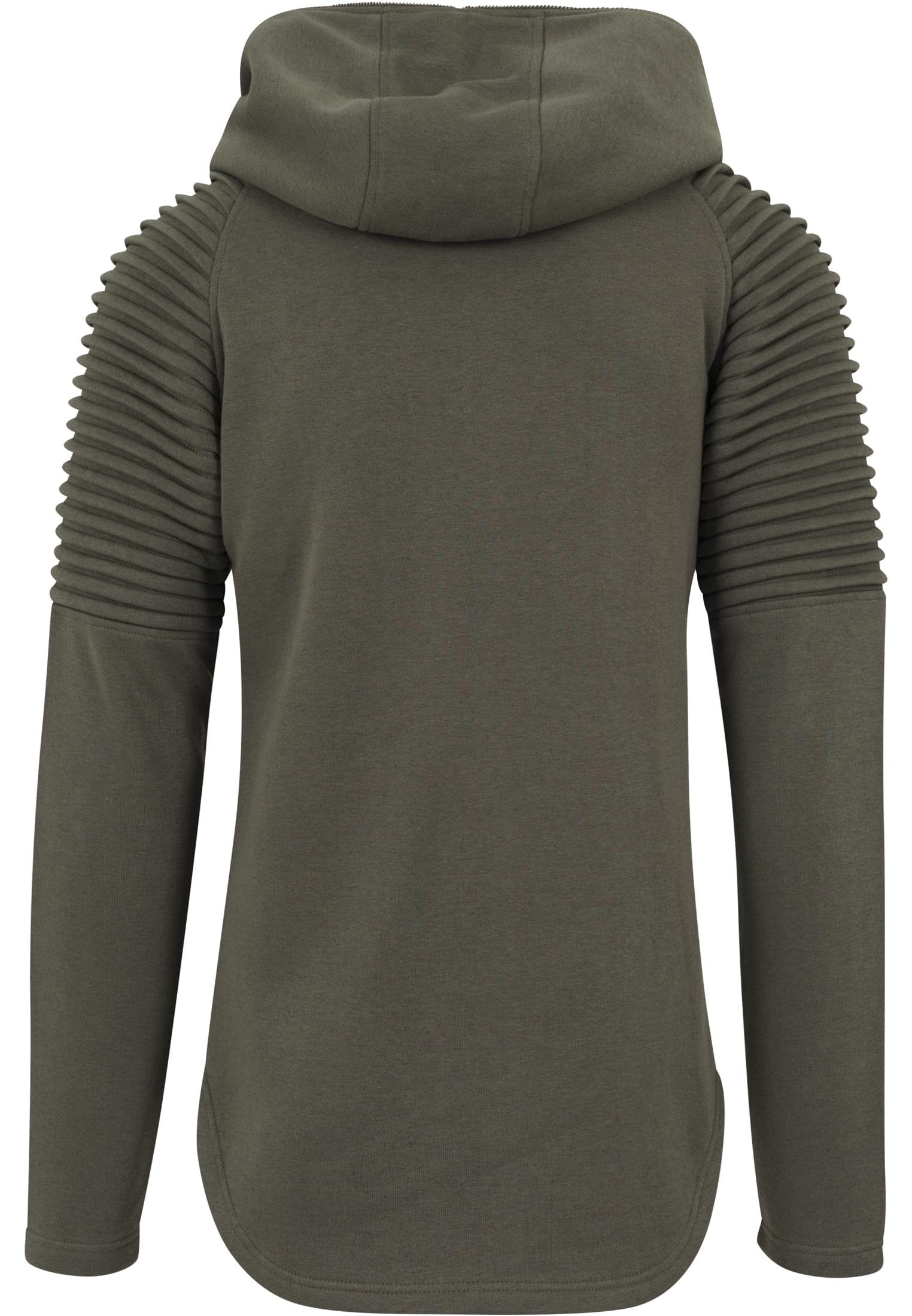 Pleat Sleeves Terry Hoody | olive