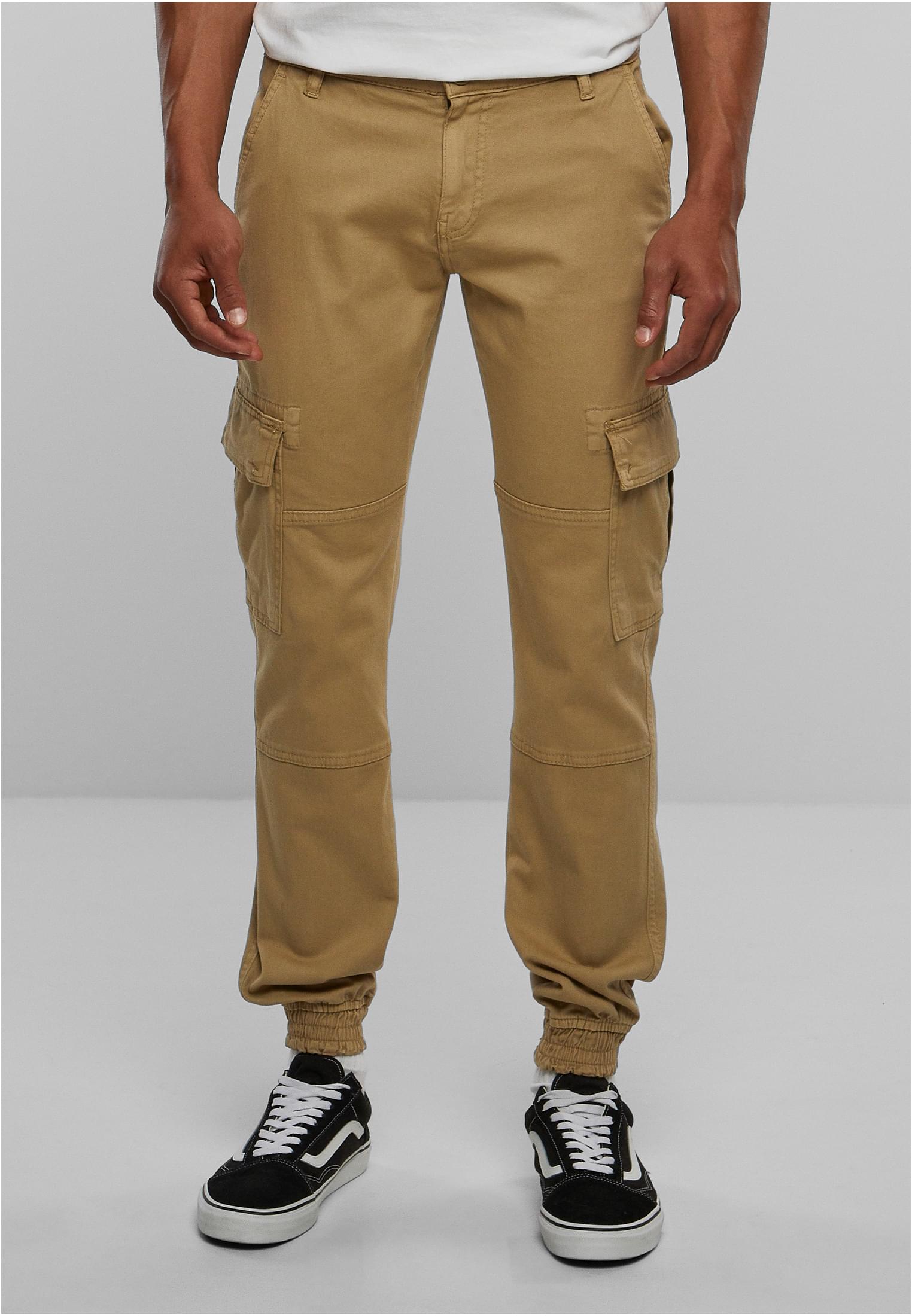 Washed Cargo Twill Jogging Pants | sand