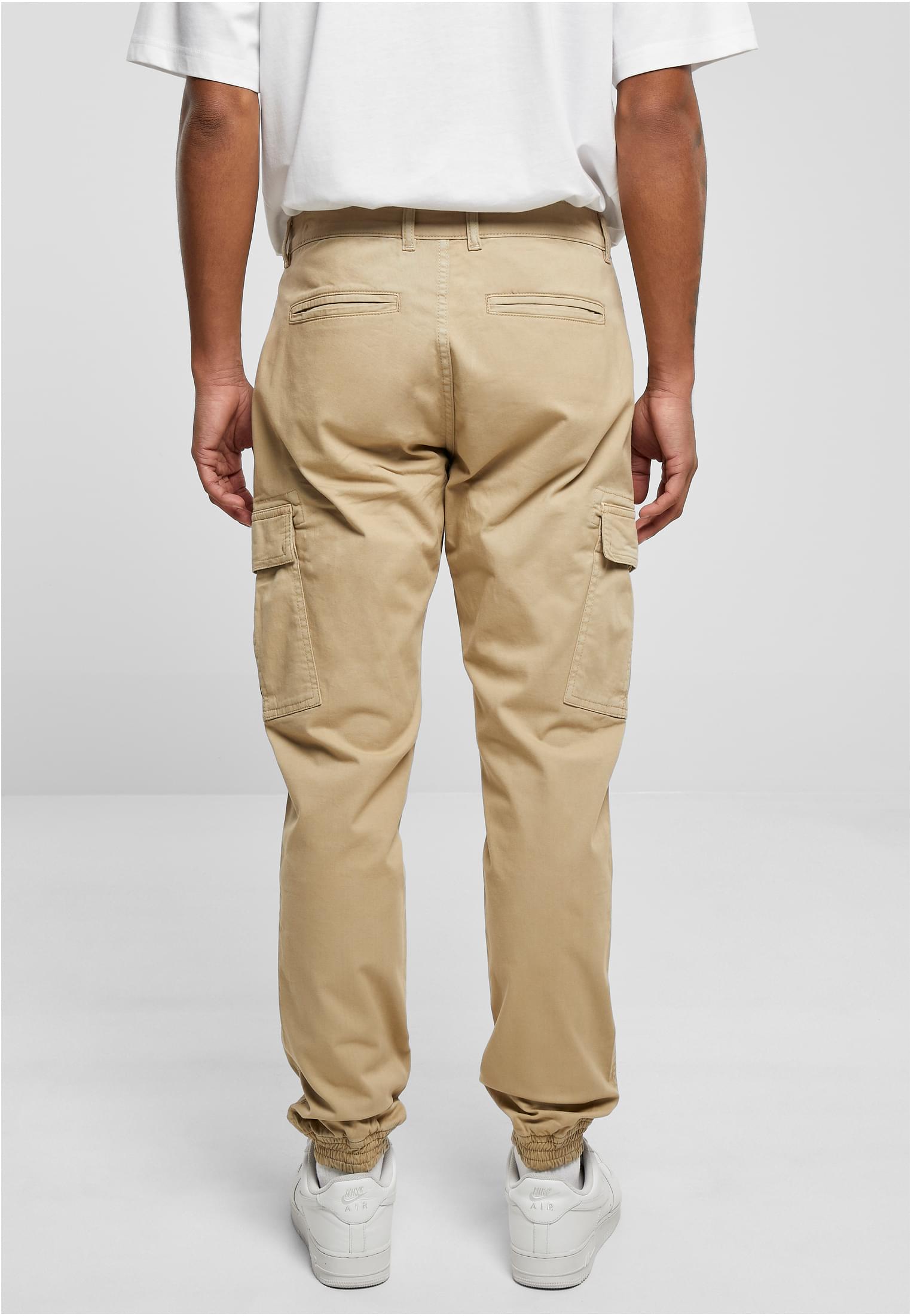 Washed Cargo Twill Jogging Pants | unionbeige