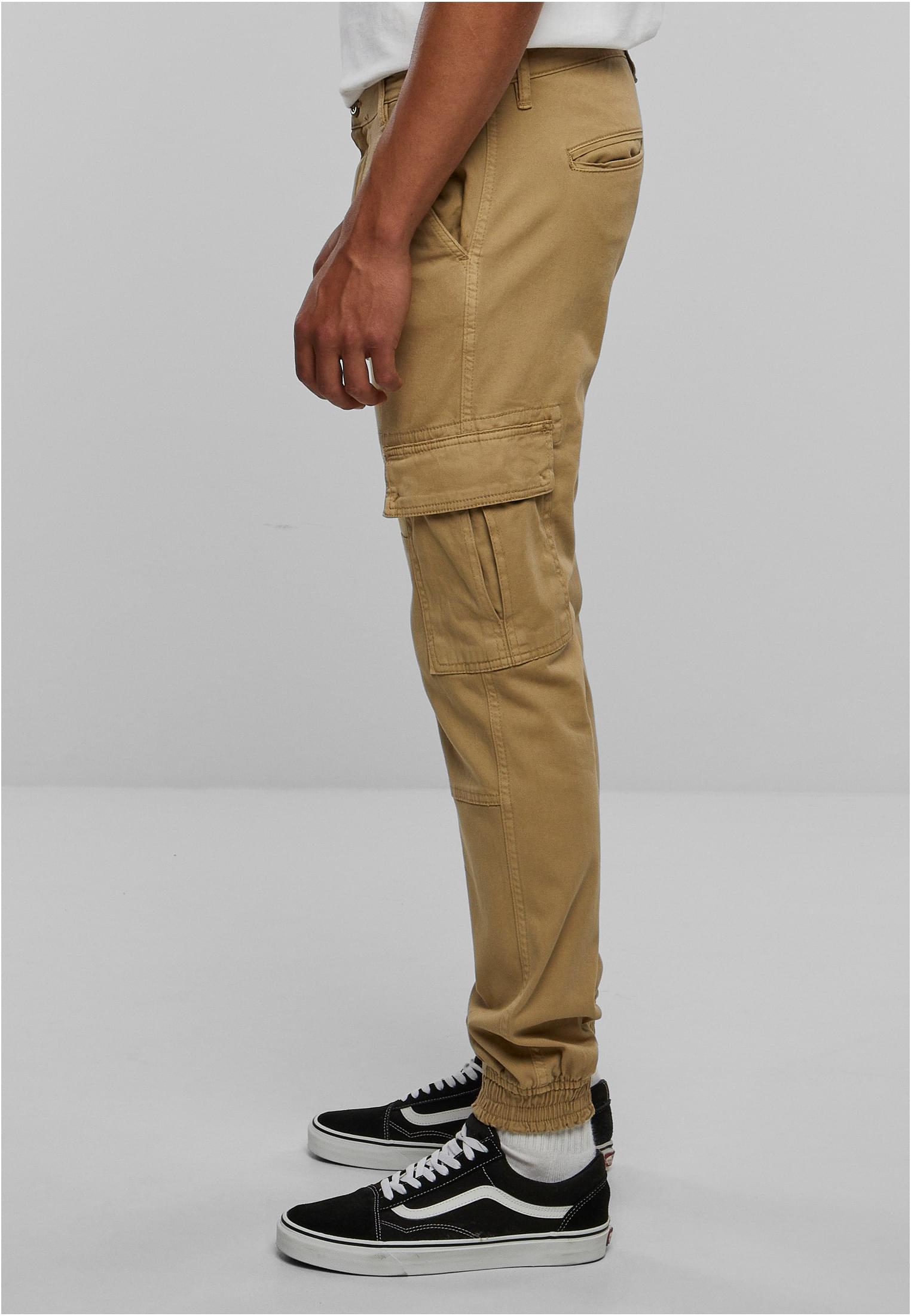 Washed Cargo Twill Jogging Pants | sand