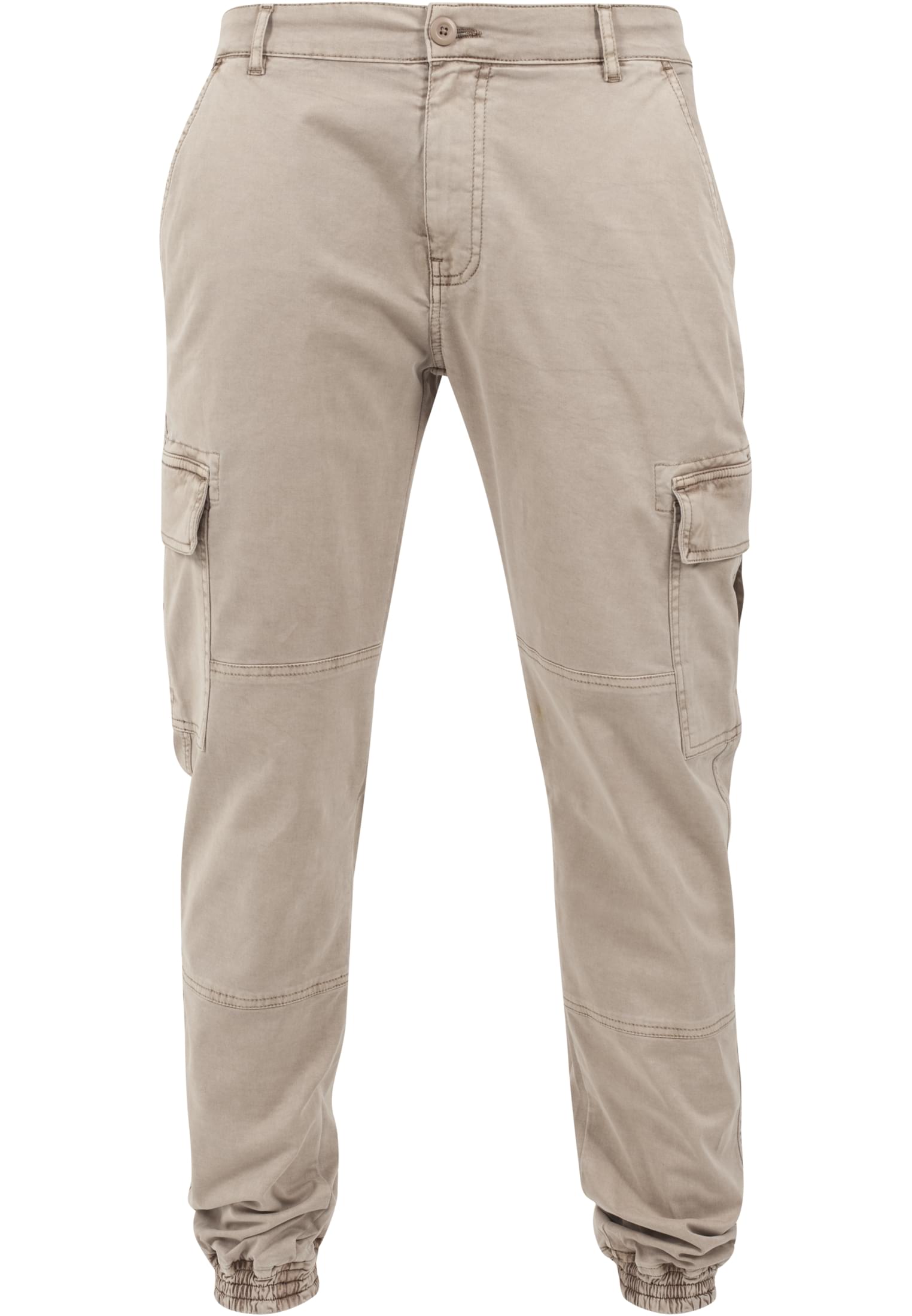 Washed Cargo Twill Jogging Pants | sand