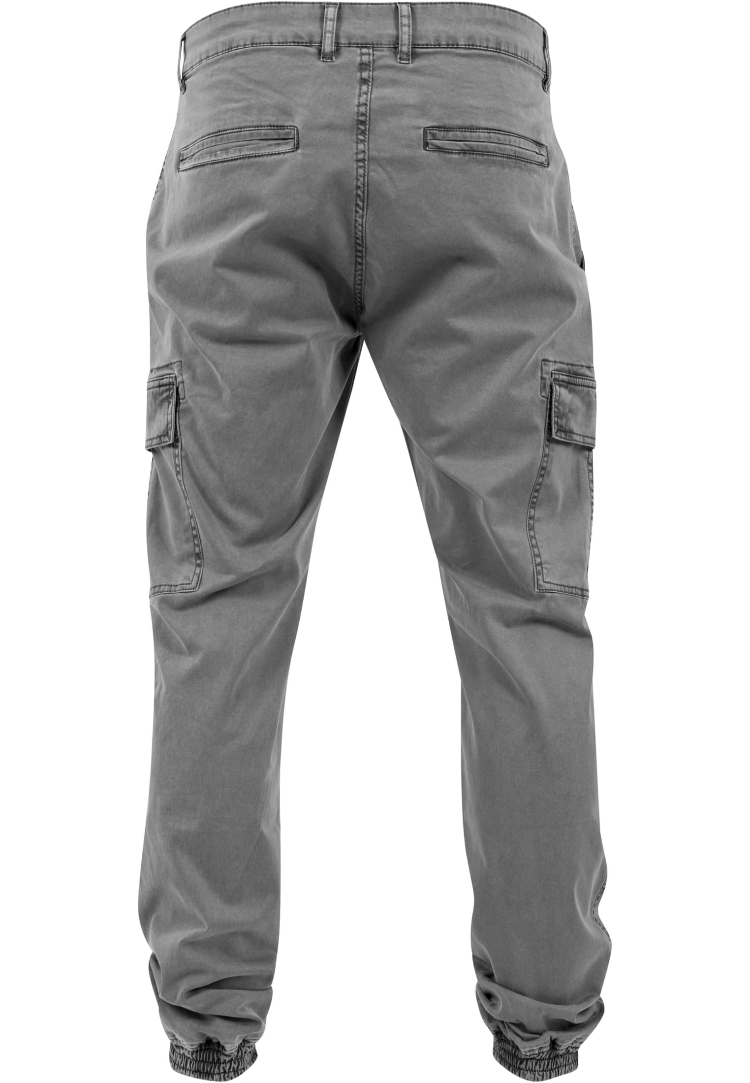 Washed Cargo Twill Jogging Pants | grey