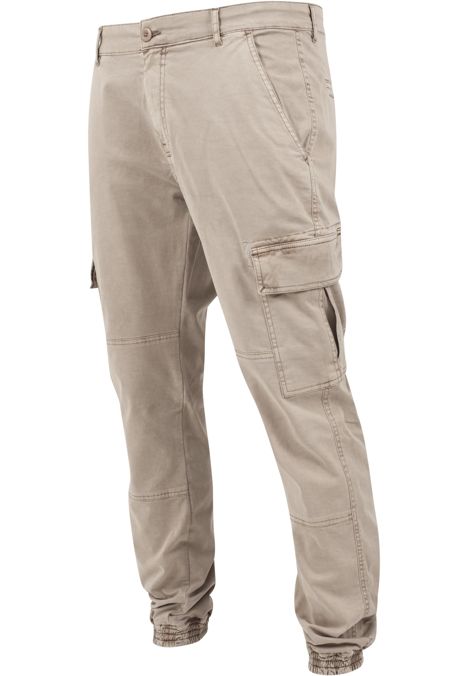 Washed Cargo Twill Jogging Pants | sand