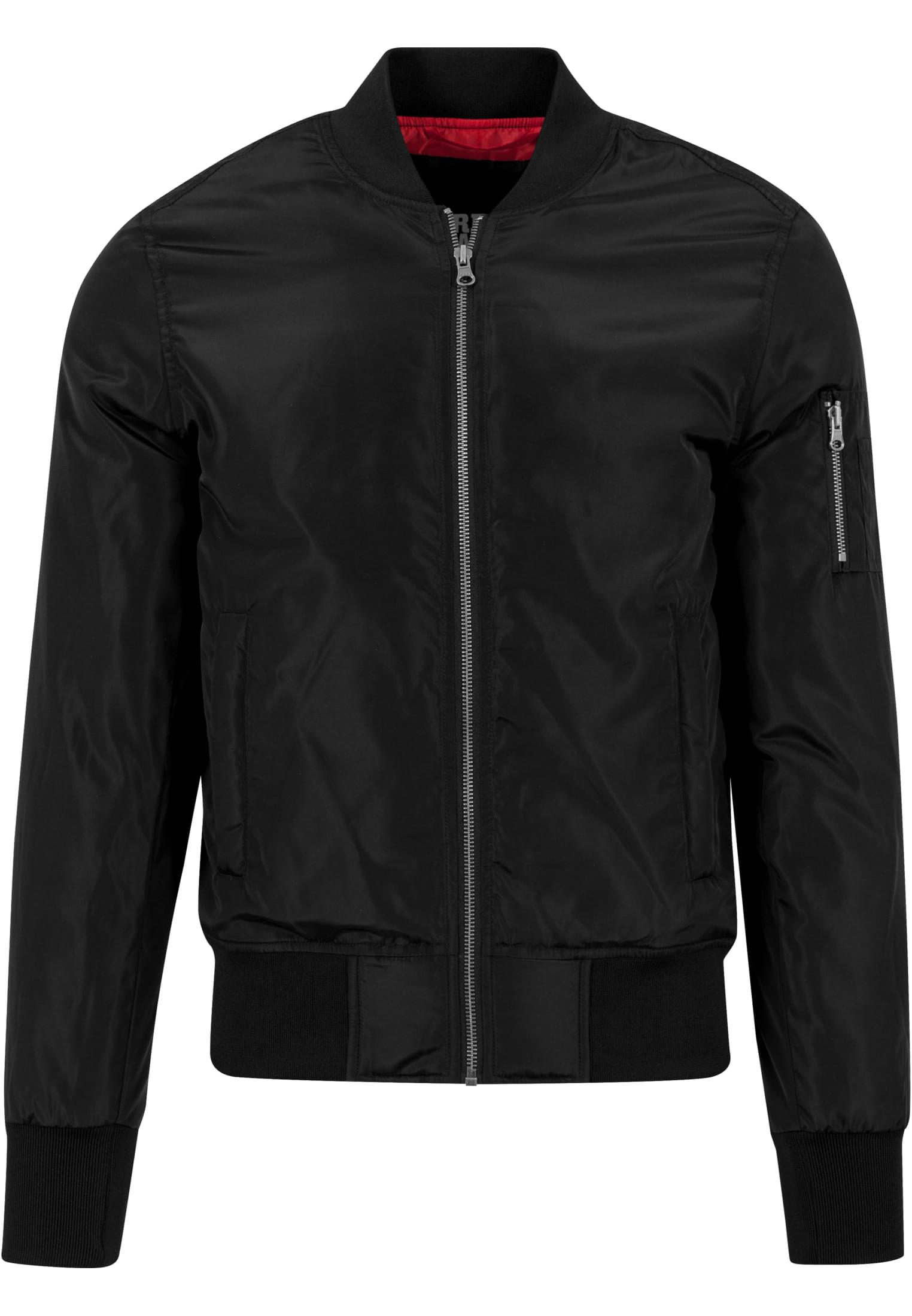 2-Tone Bomber Jacket | blk/blk