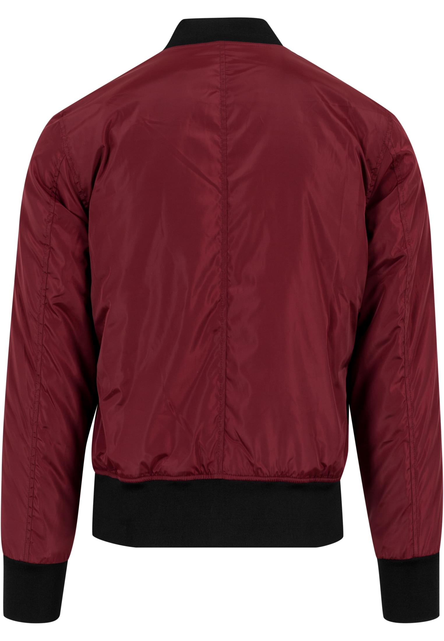 2-Tone Bomber Jacket | burgundy/black