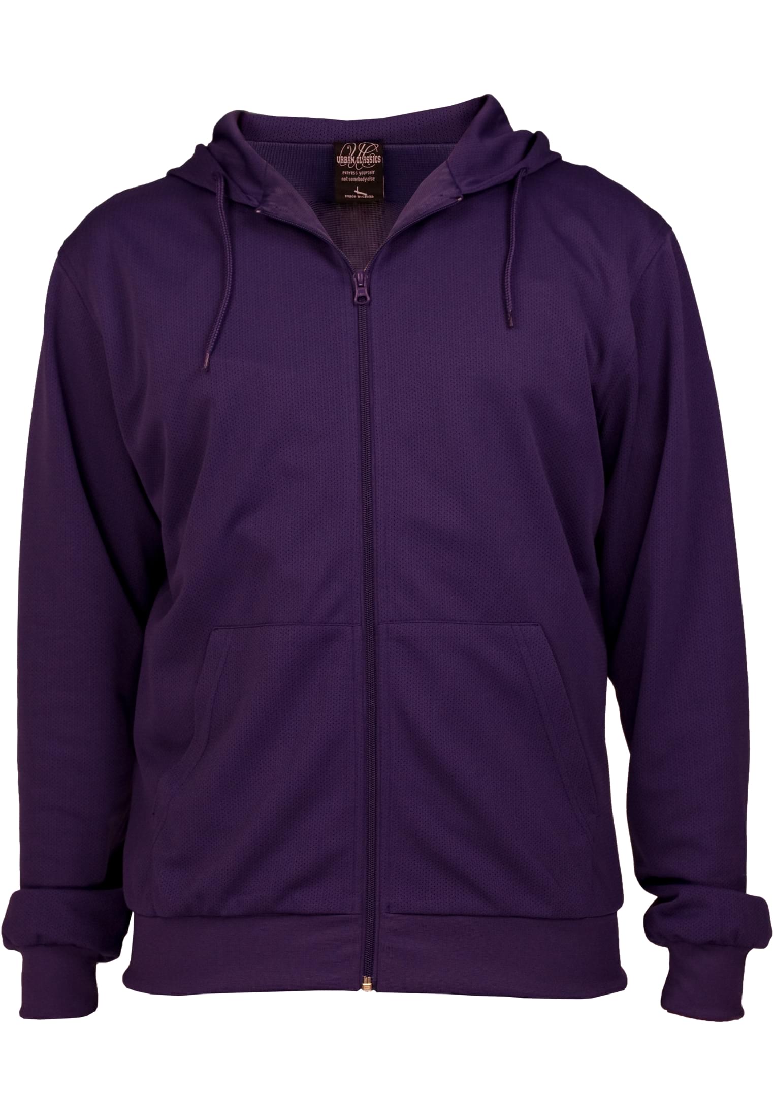 Mesh Zip Hoody | purple