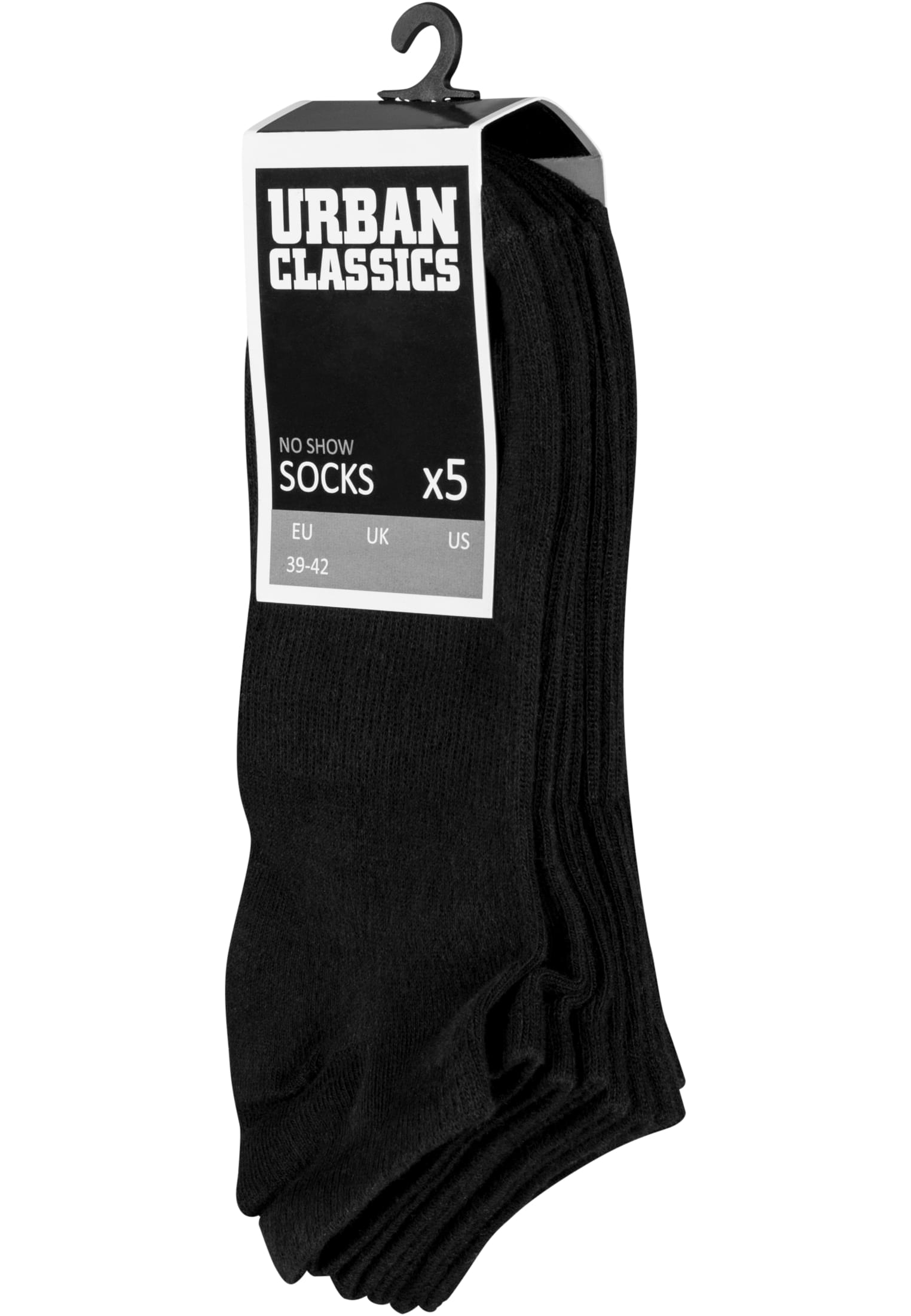 No Show Socks 5-Pack | black