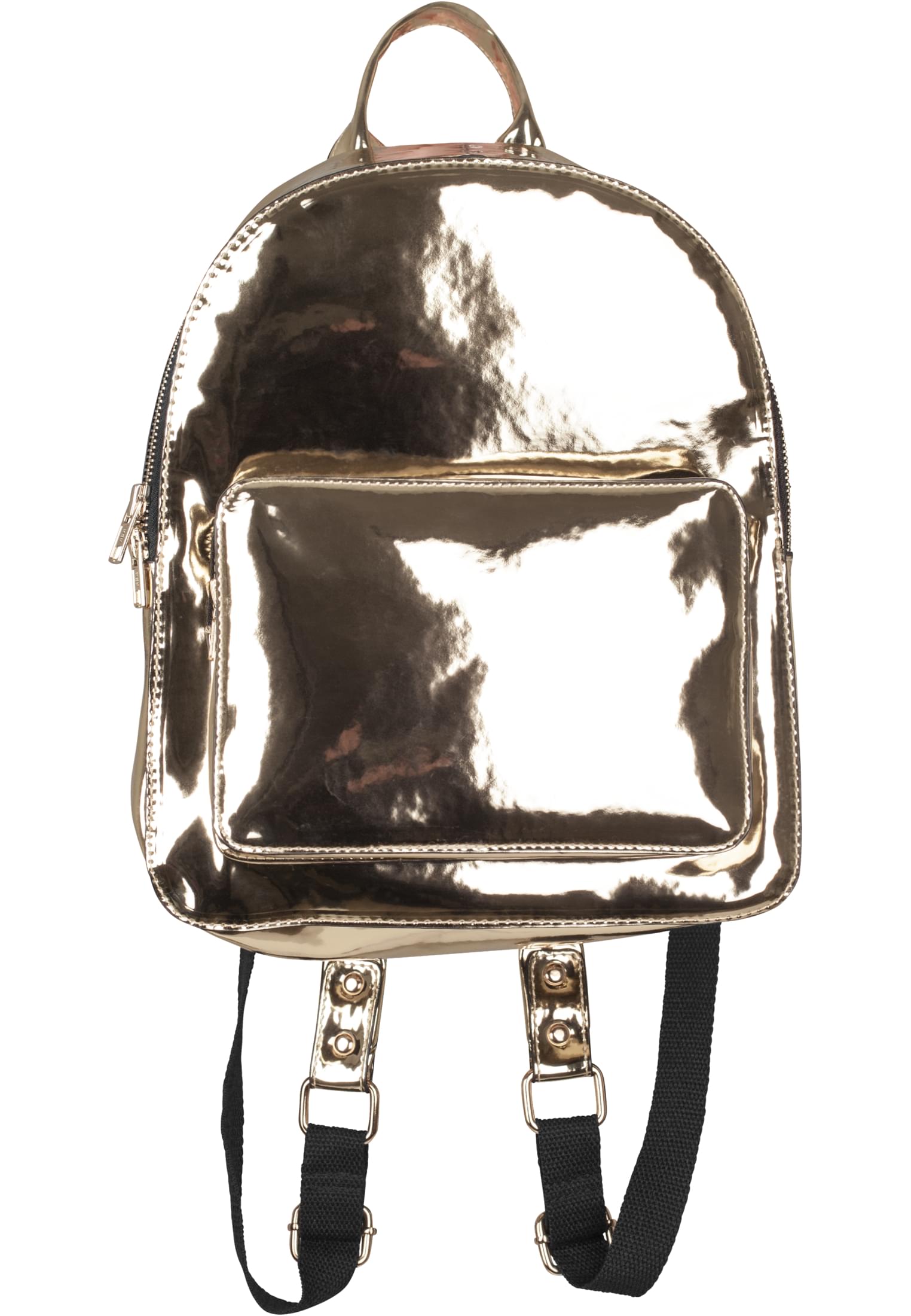 Midi Metallic Backpack | gold