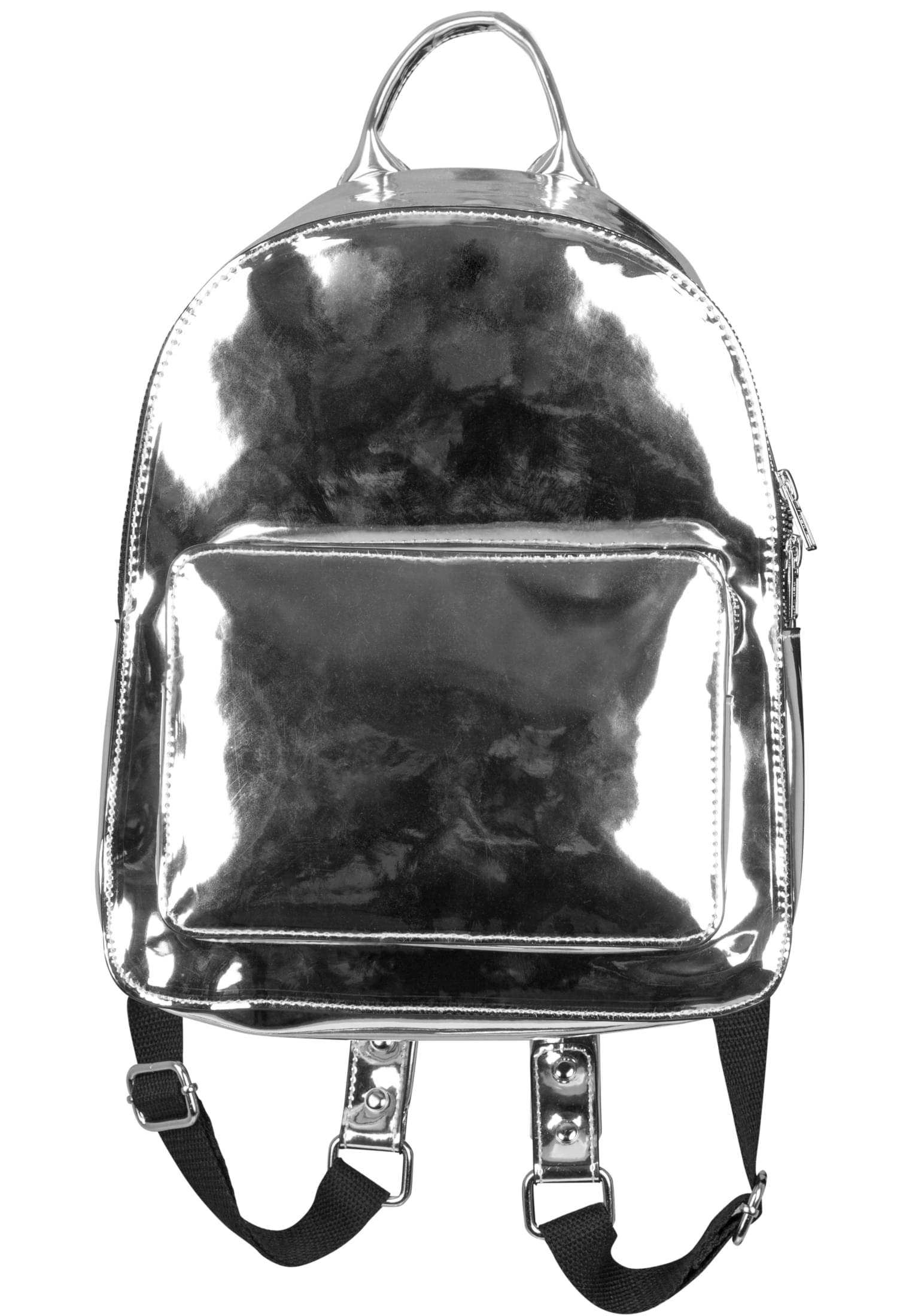 Midi Metallic Backpack | silver