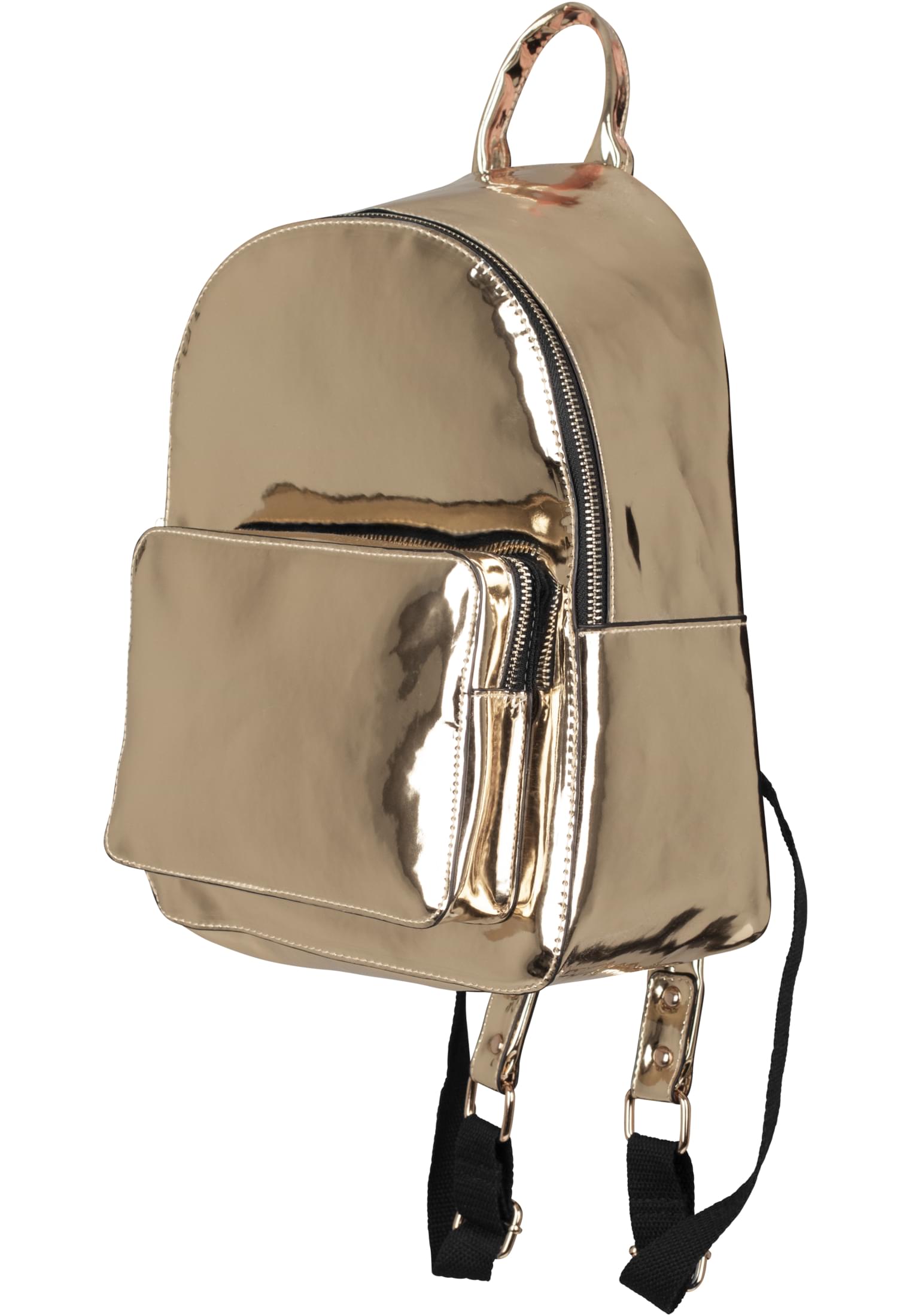 Midi Metallic Backpack | gold