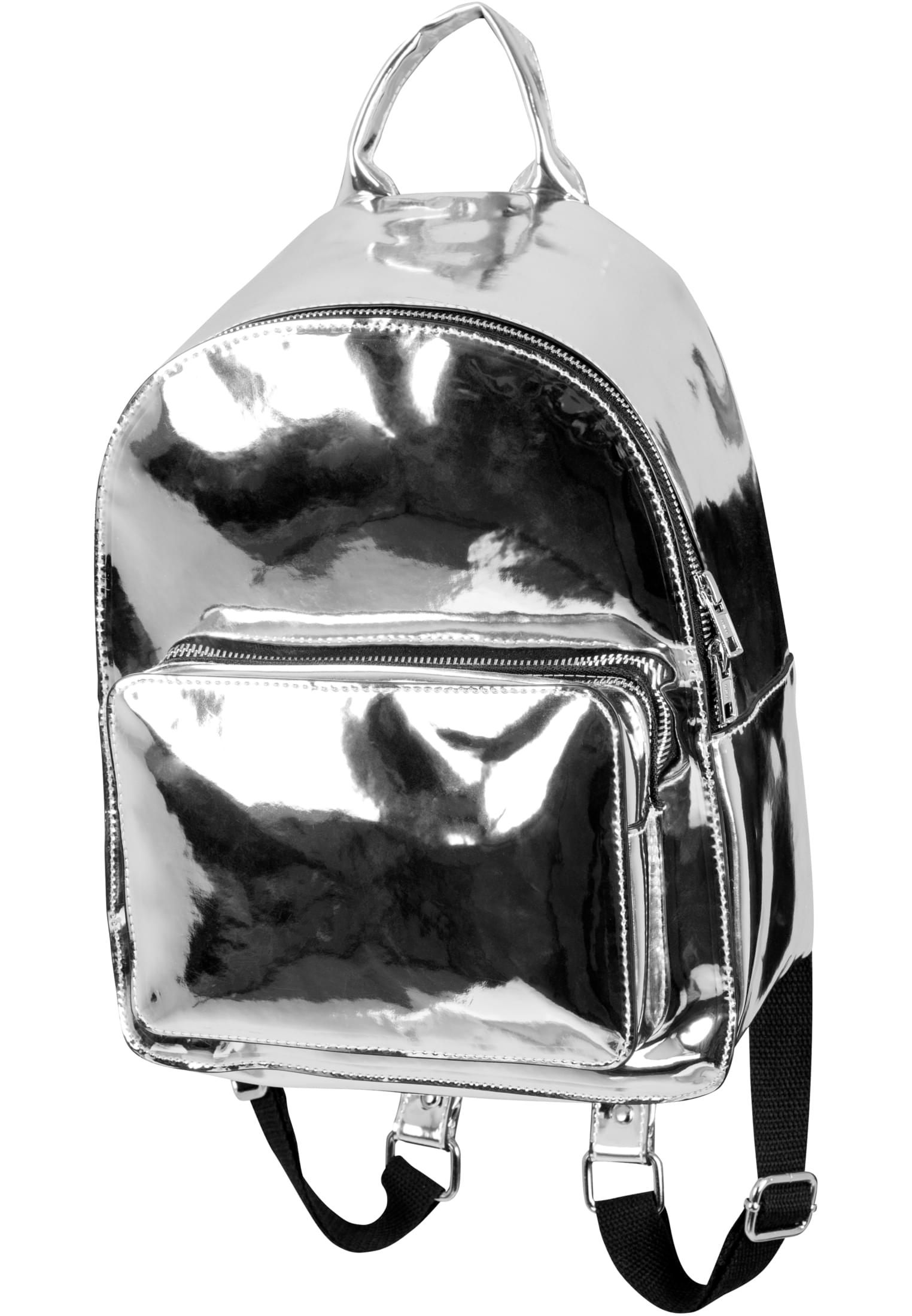 Midi Metallic Backpack | silver