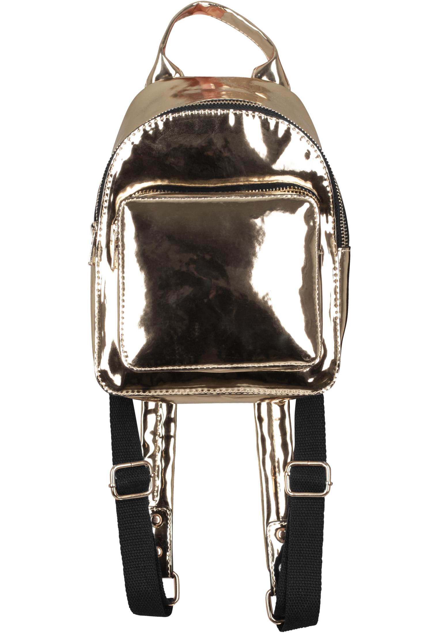 Mini Metallic Backpack | gold