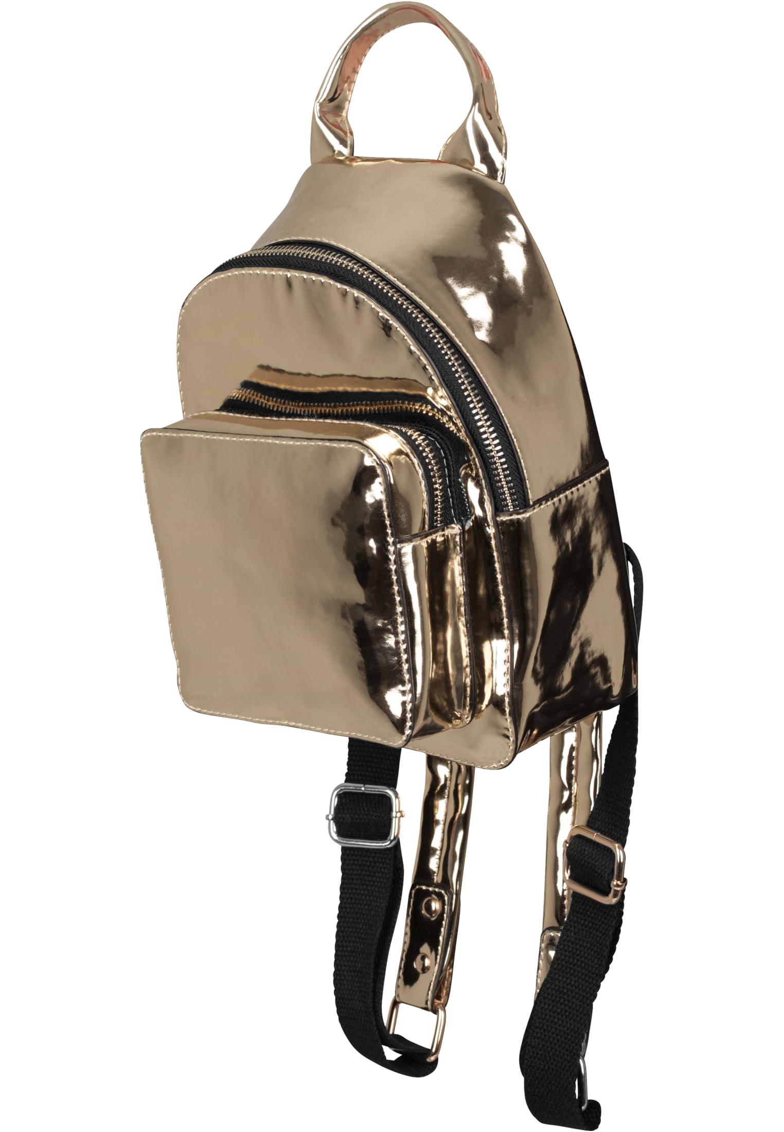 Mini Metallic Backpack | gold