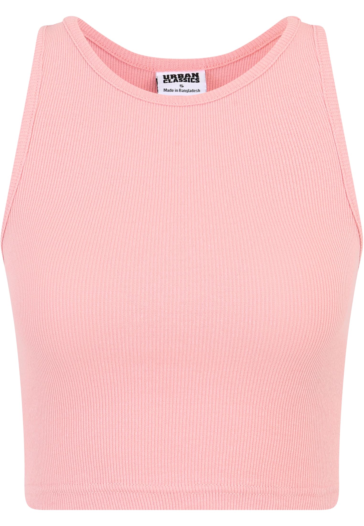 Ladies Cropped Rib Top 2-Pack | lemonadepink+white