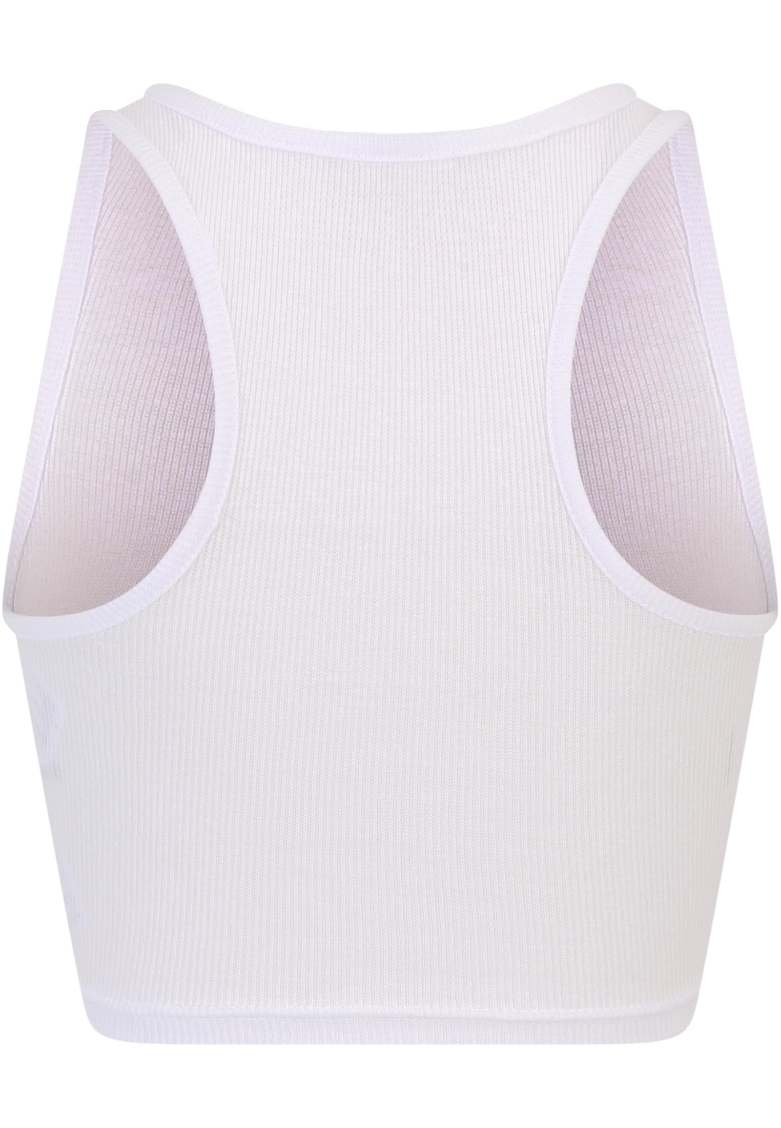 Ladies Cropped Rib Top 2-Pack | frostmint+white