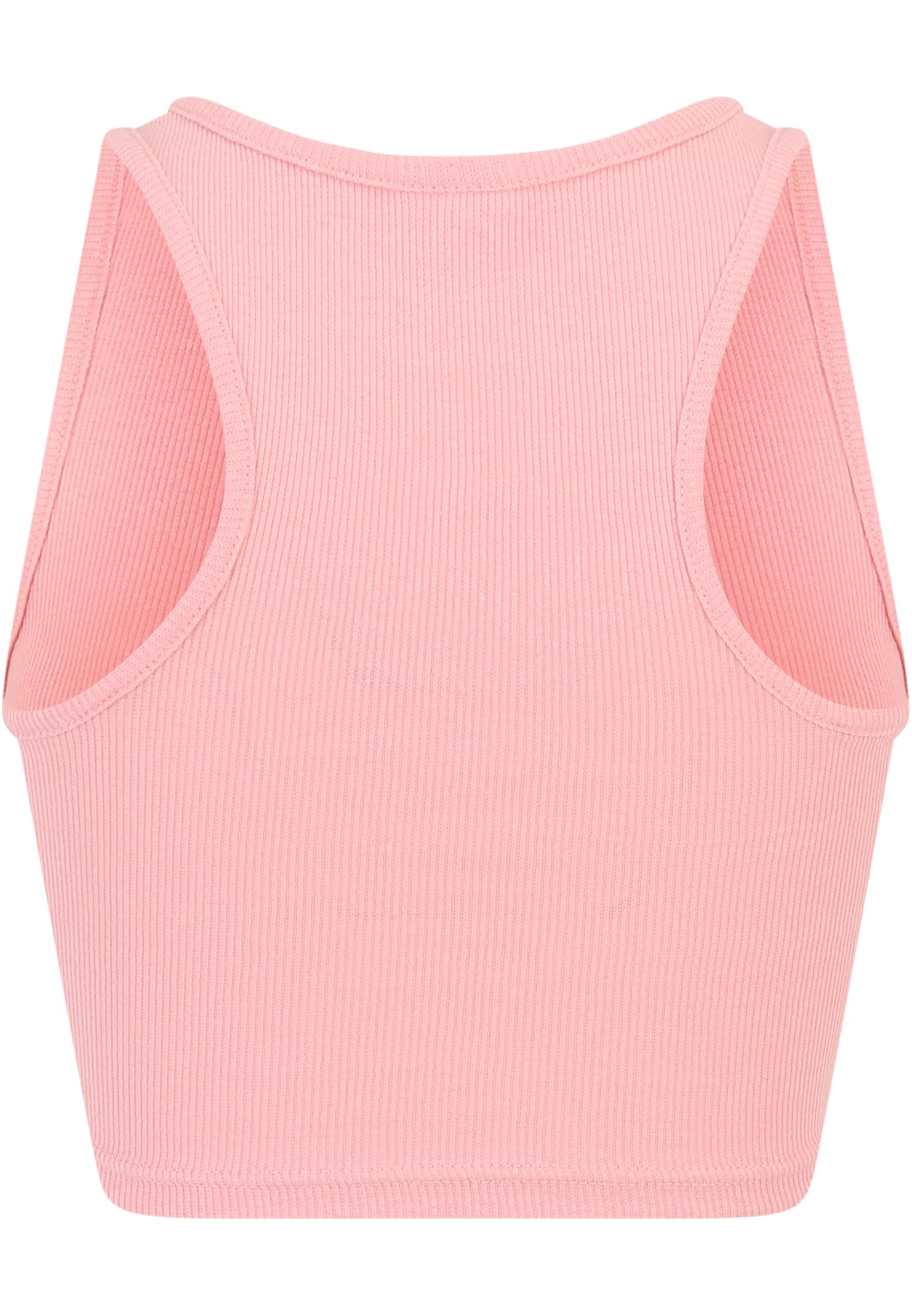 Ladies Cropped Rib Top 2-Pack | lemonadepink+white