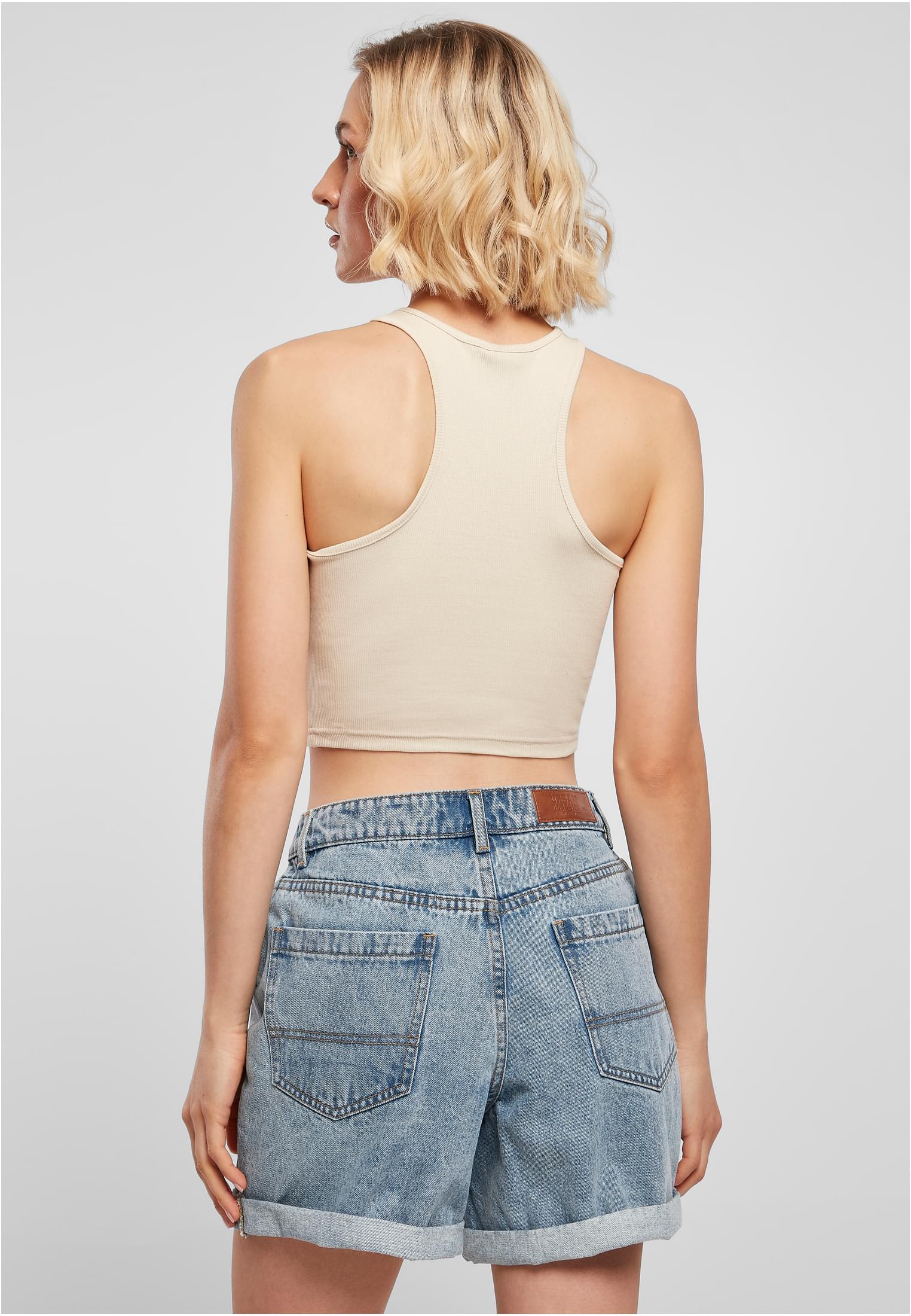 Ladies Cropped Rib Top | softseagrass