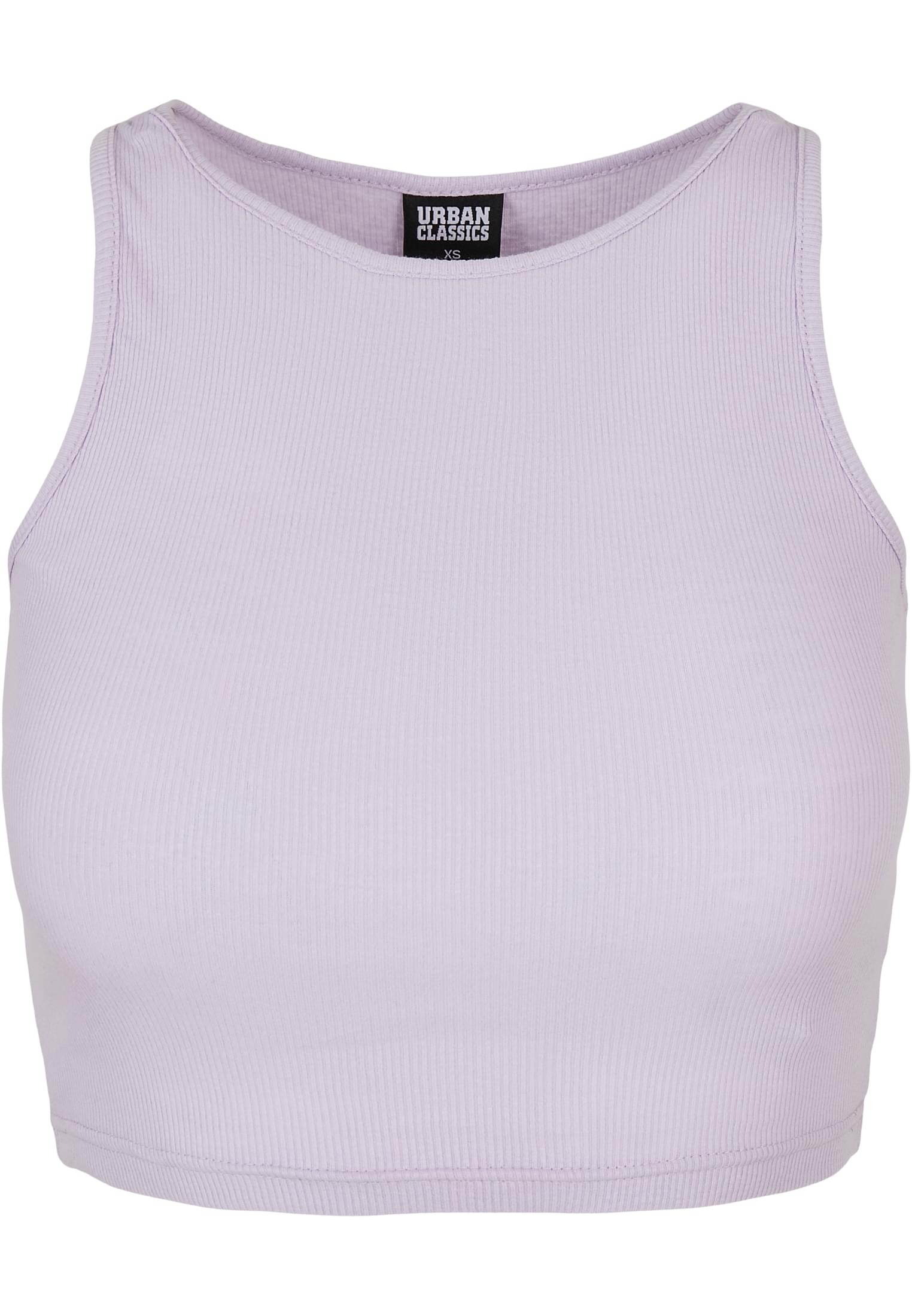 Ladies Cropped Rib Top | lilac