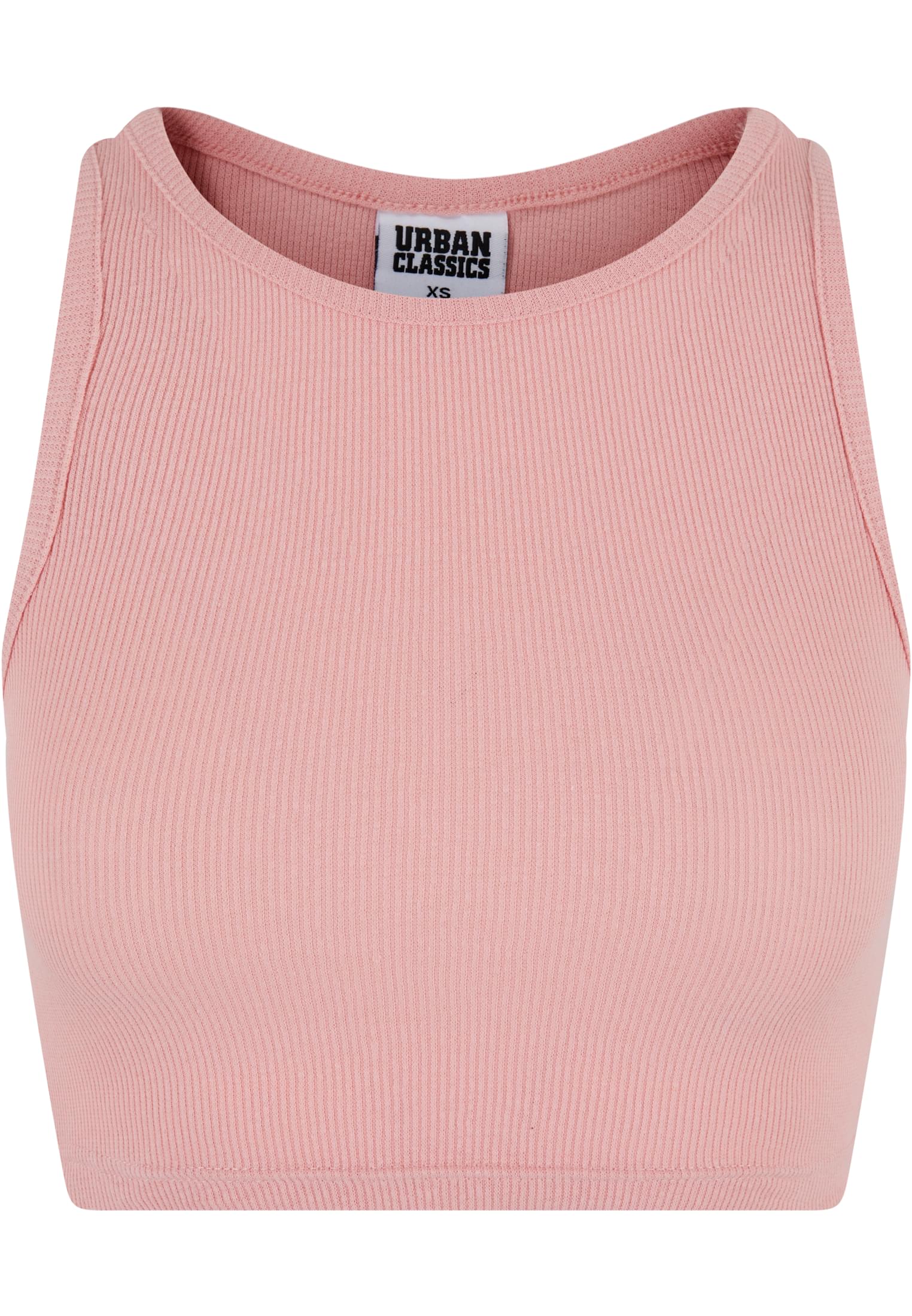 Ladies Cropped Rib Top | lemonadepink