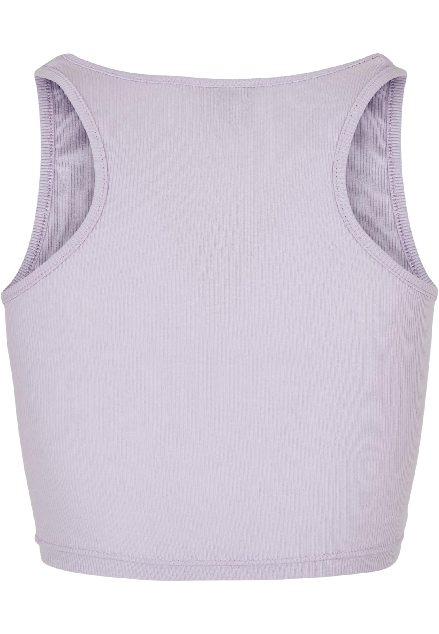 Ladies Cropped Rib Top | lilac