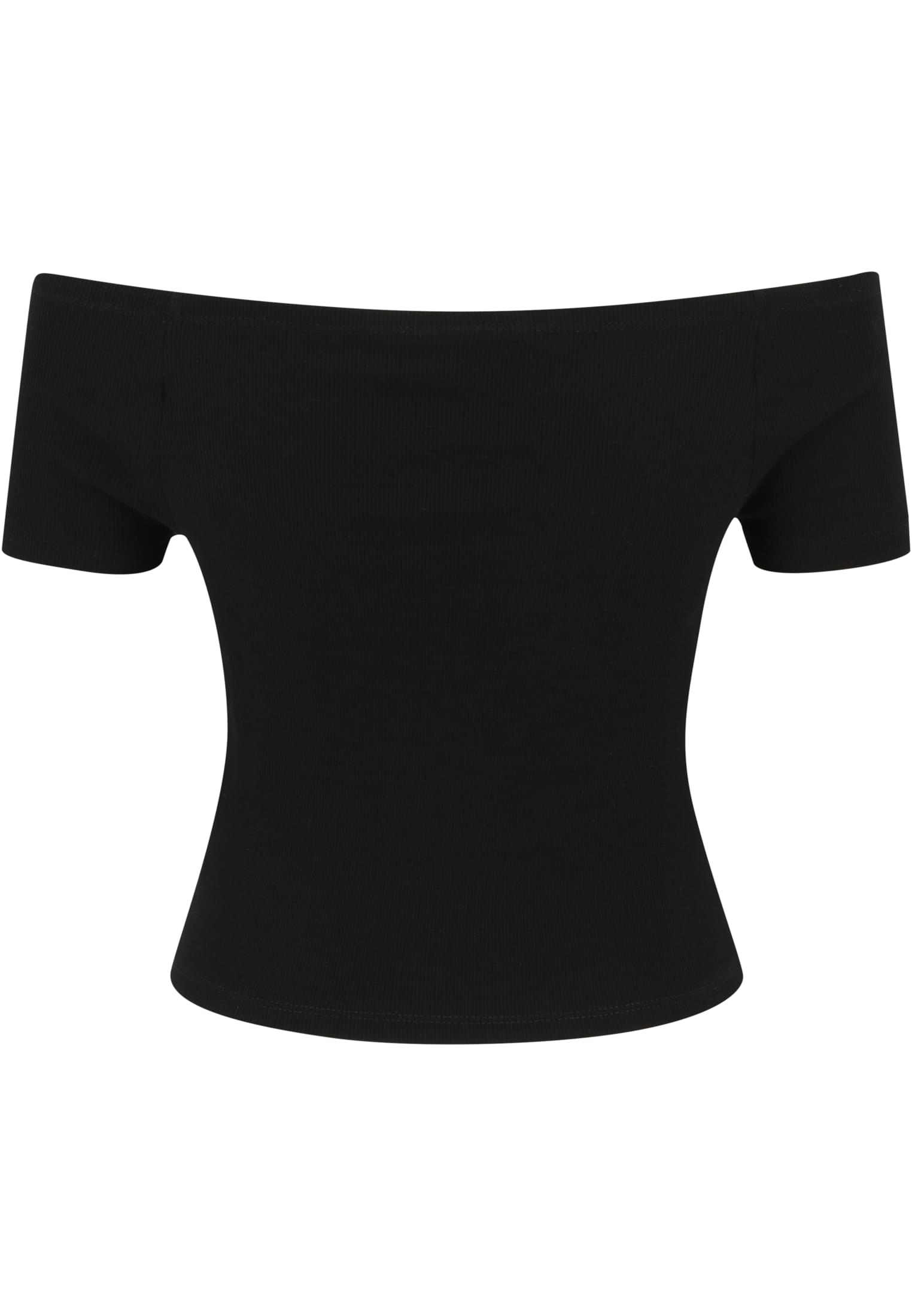 Ladies Off Shoulder Rib Tee 2-Pack | redwine+black