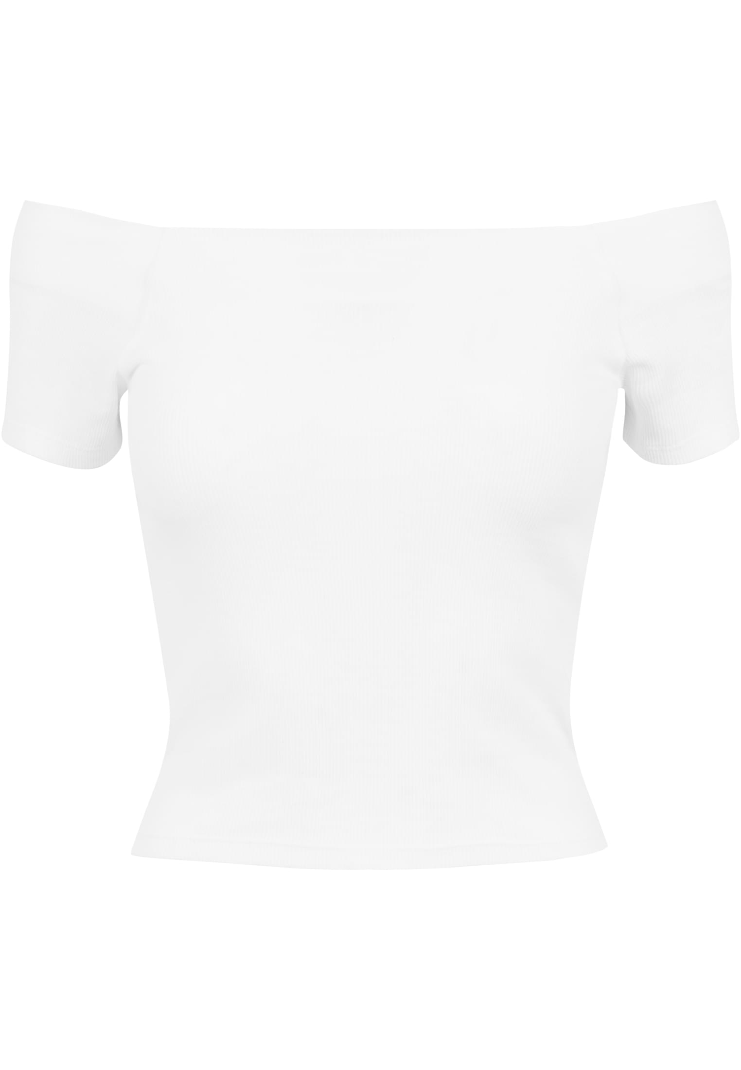 Ladies Off Shoulder Rib Tee 3-Pack | firered+black+white