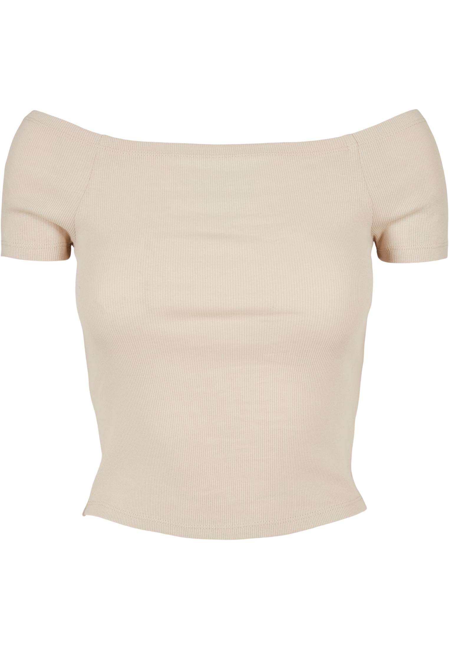 Ladies Off Shoulder Rib Tee | softseagrass