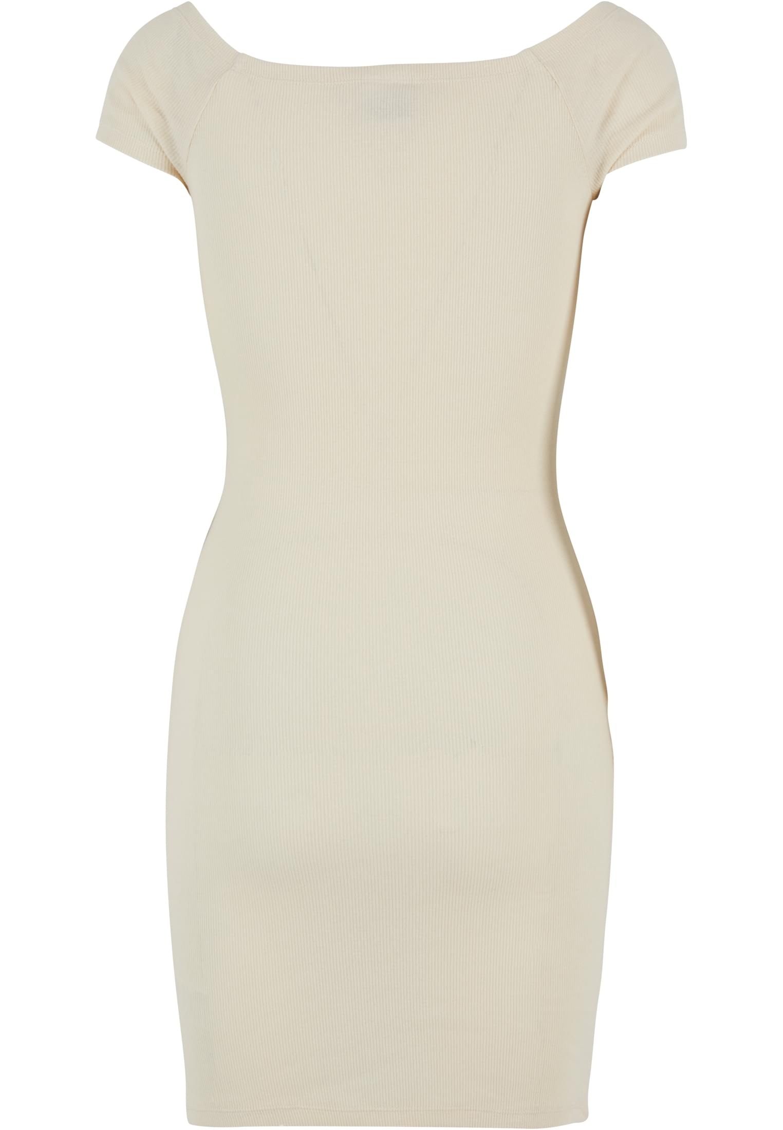 Ladies Off Shoulder Rib Dress | whitesand