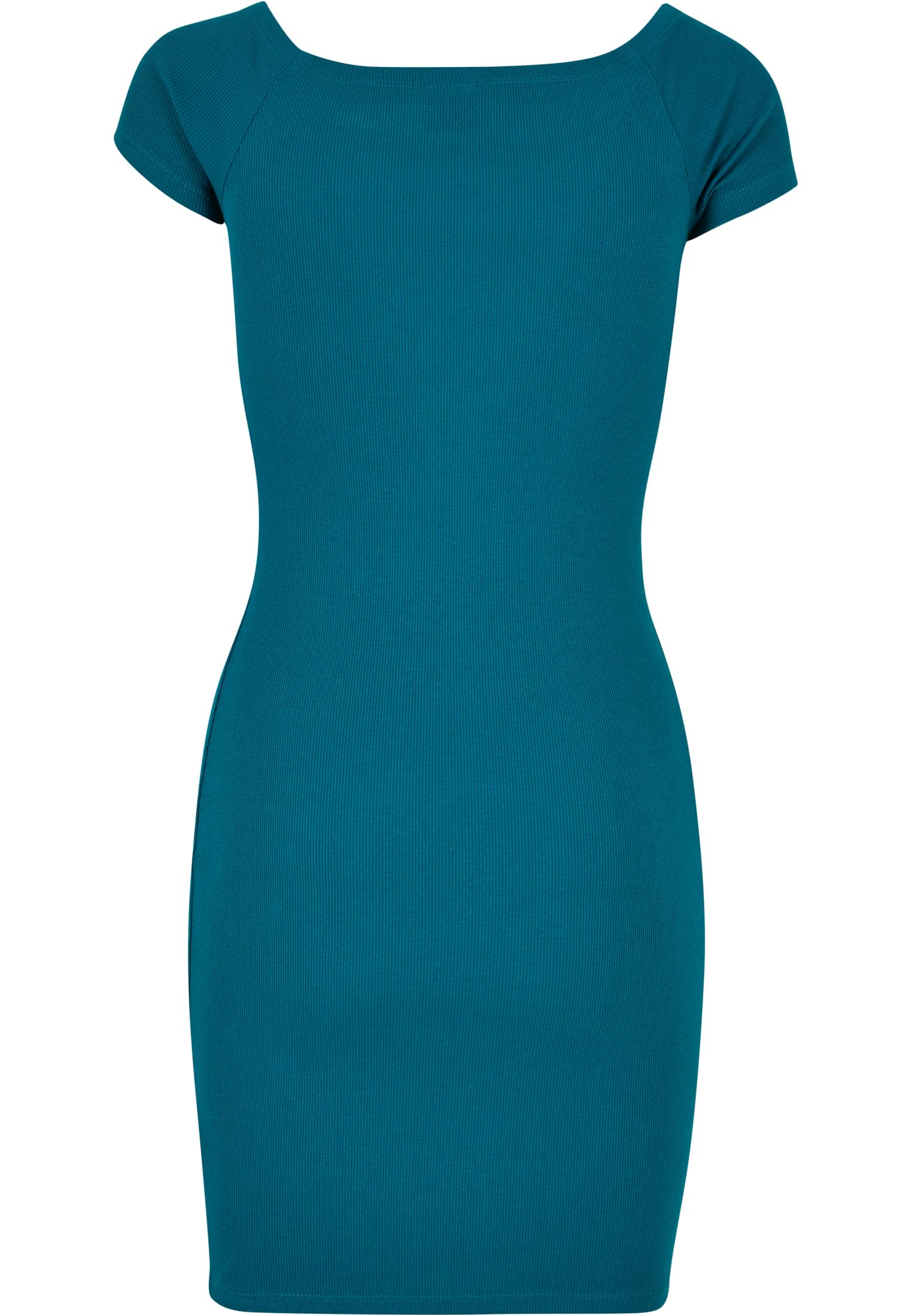 Ladies Off Shoulder Rib Dress | watergreen