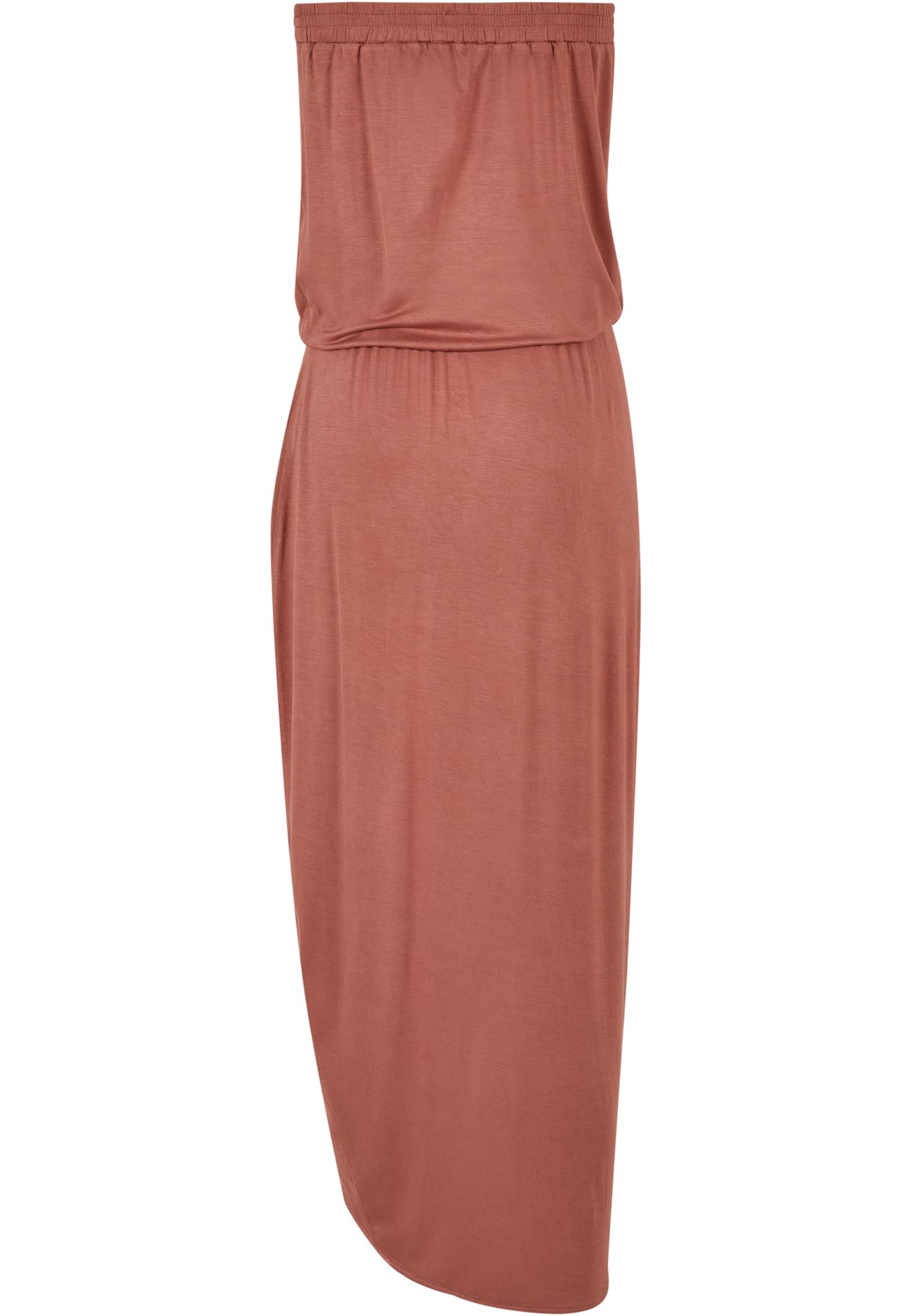 Ladies Viscose Bandeau Dress | terracotta