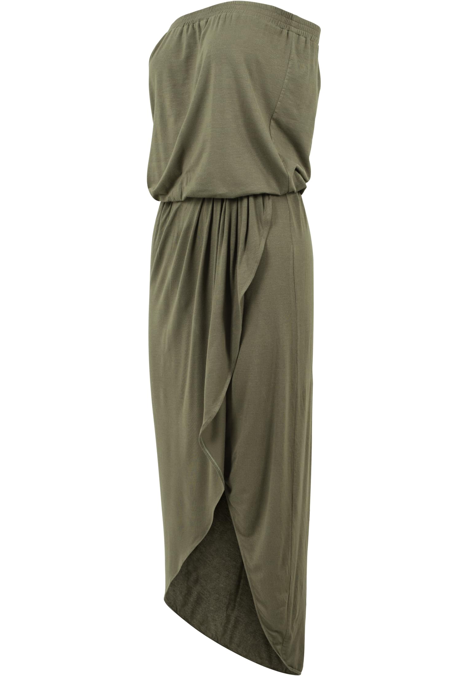 Ladies Viscose Bandeau Dress | olive