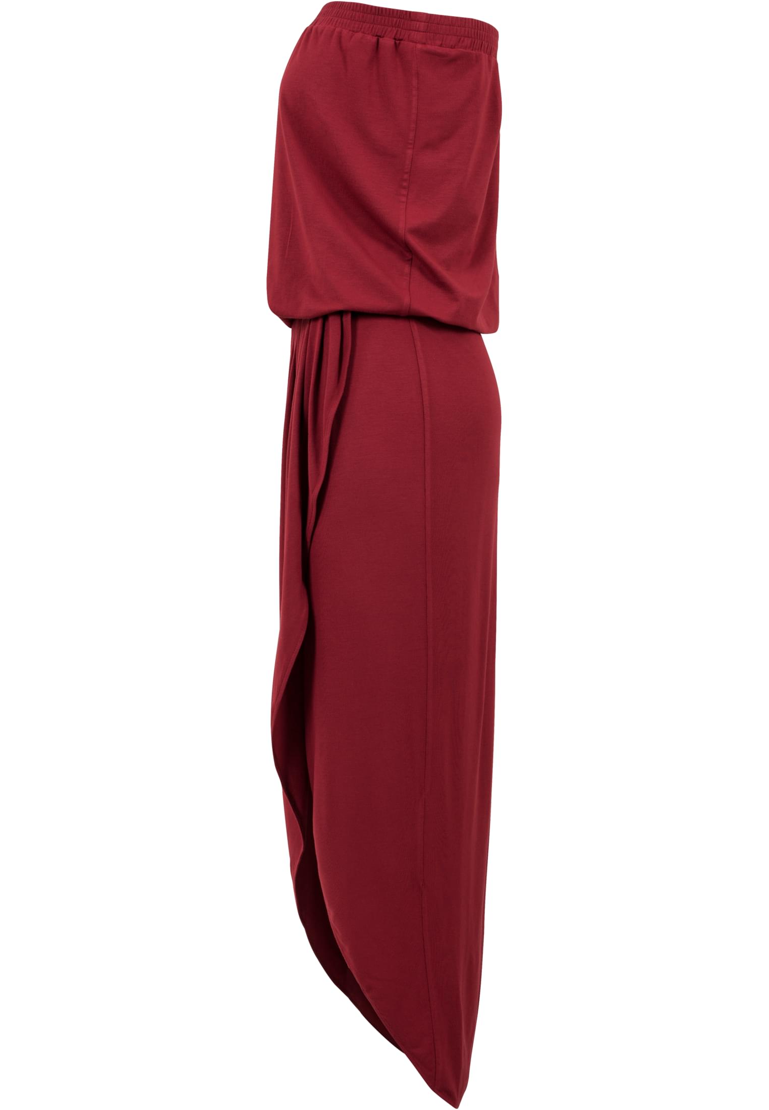 Ladies Viscose Bandeau Dress | burgundy